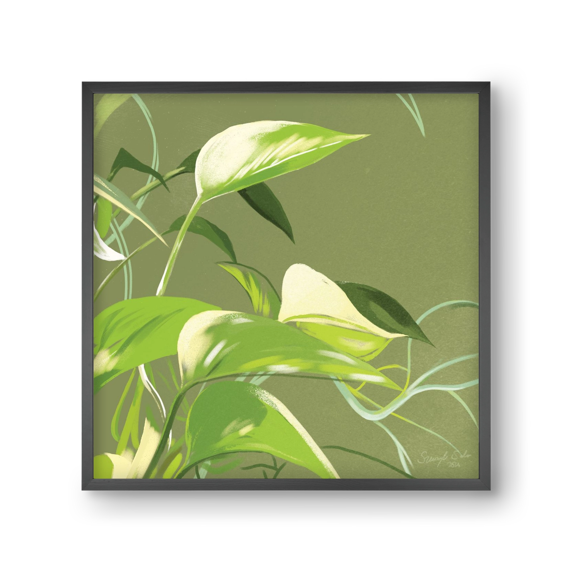 Útvonalak II., 30x30 cm (30x30 cm), Fekete keret