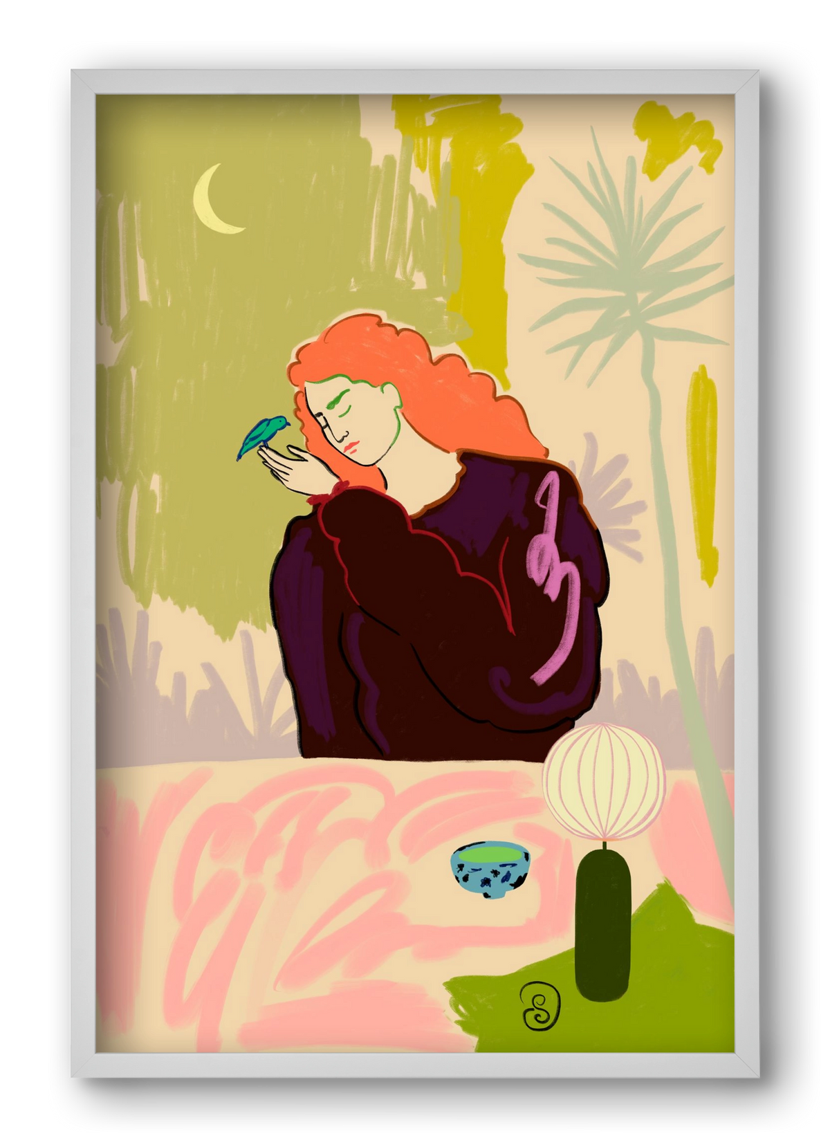 SECRET KNOWLEDGE, 40x60 cm (40x60 cm), Fehér keret