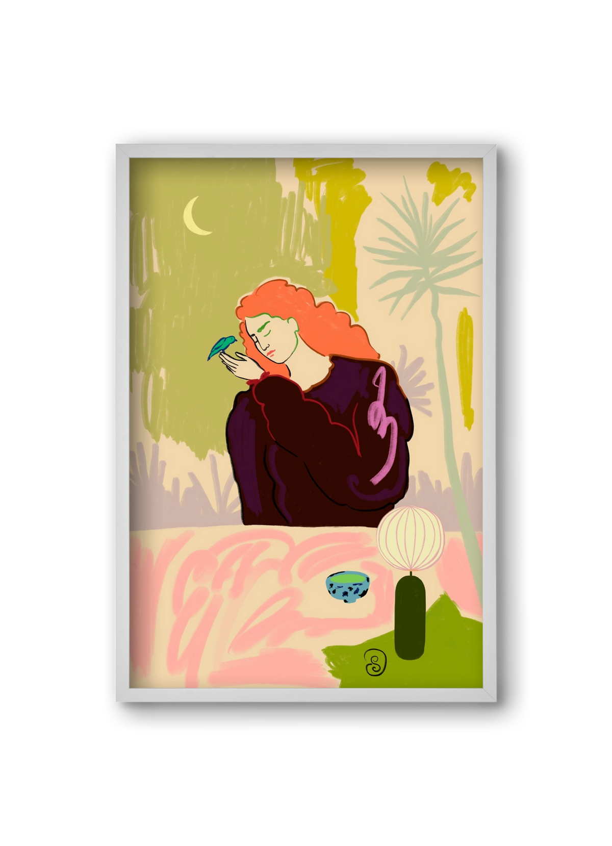 SECRET KNOWLEDGE, 20x30 cm (20x30 cm), Fehér keret