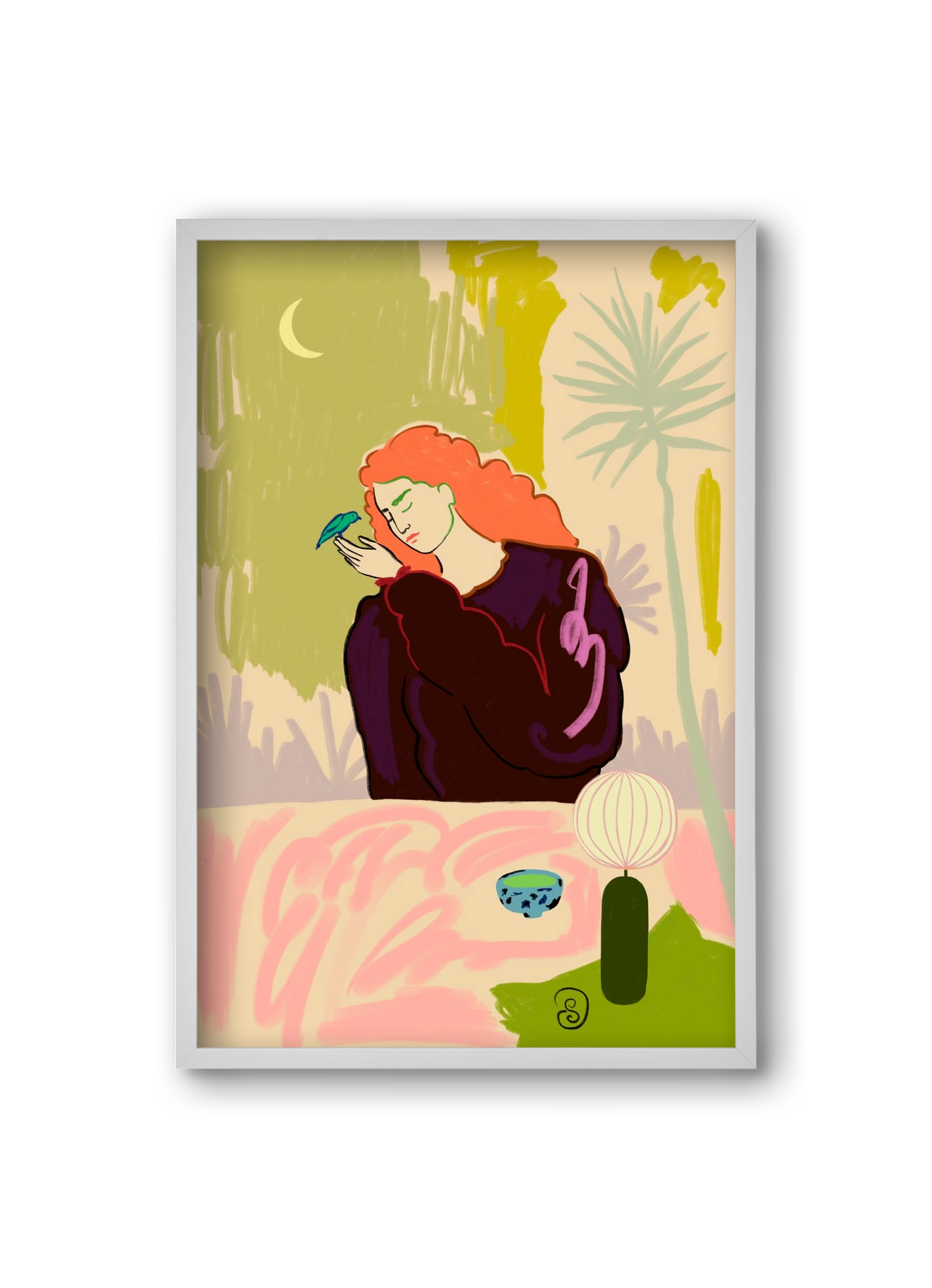 SECRET KNOWLEDGE, 20x30 cm (20x30 cm), Fehér keret