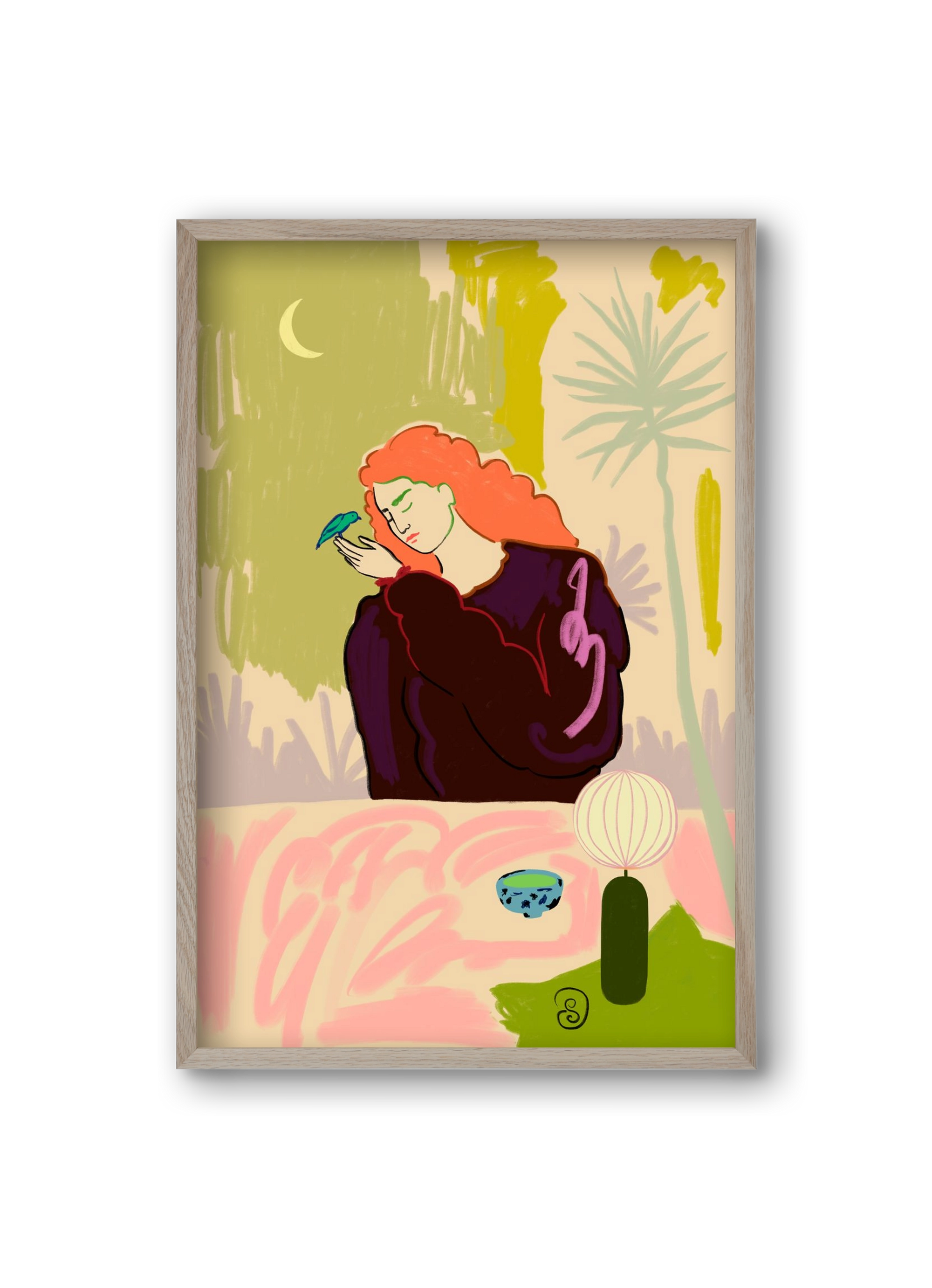 SECRET KNOWLEDGE, 20x30 cm (20x30 cm), Tölgy keret