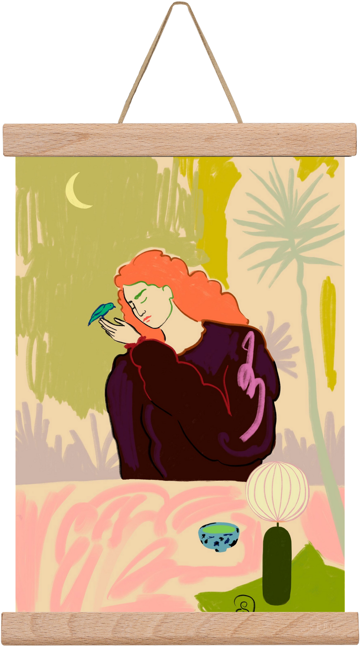 SECRET KNOWLEDGE, 20x30 cm (20x30 cm), Tölgy akasztó