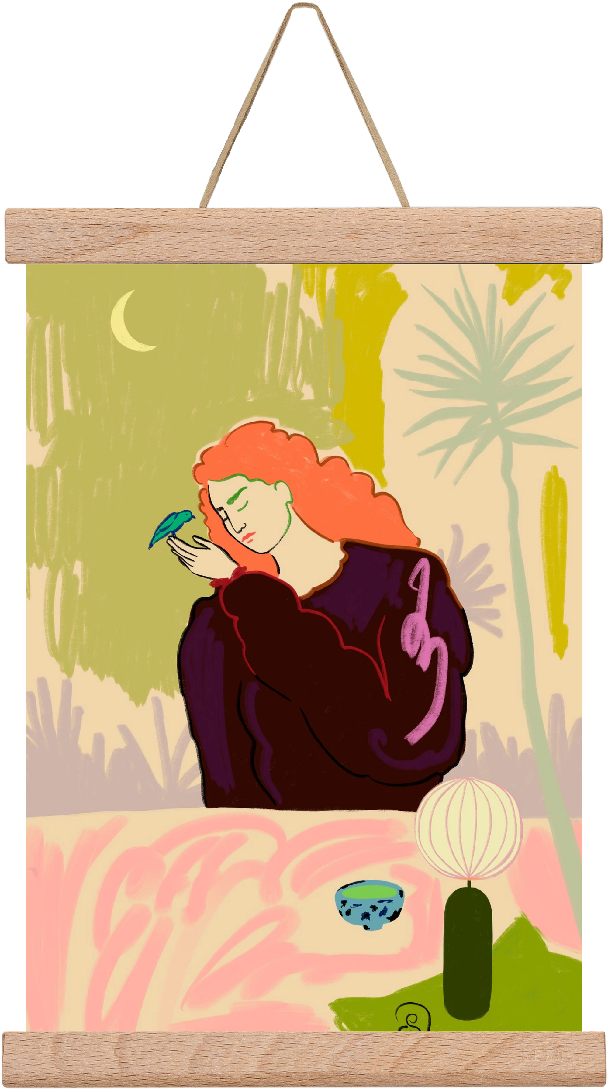 SECRET KNOWLEDGE, 20x30 cm (20x30 cm), Tölgy akasztó