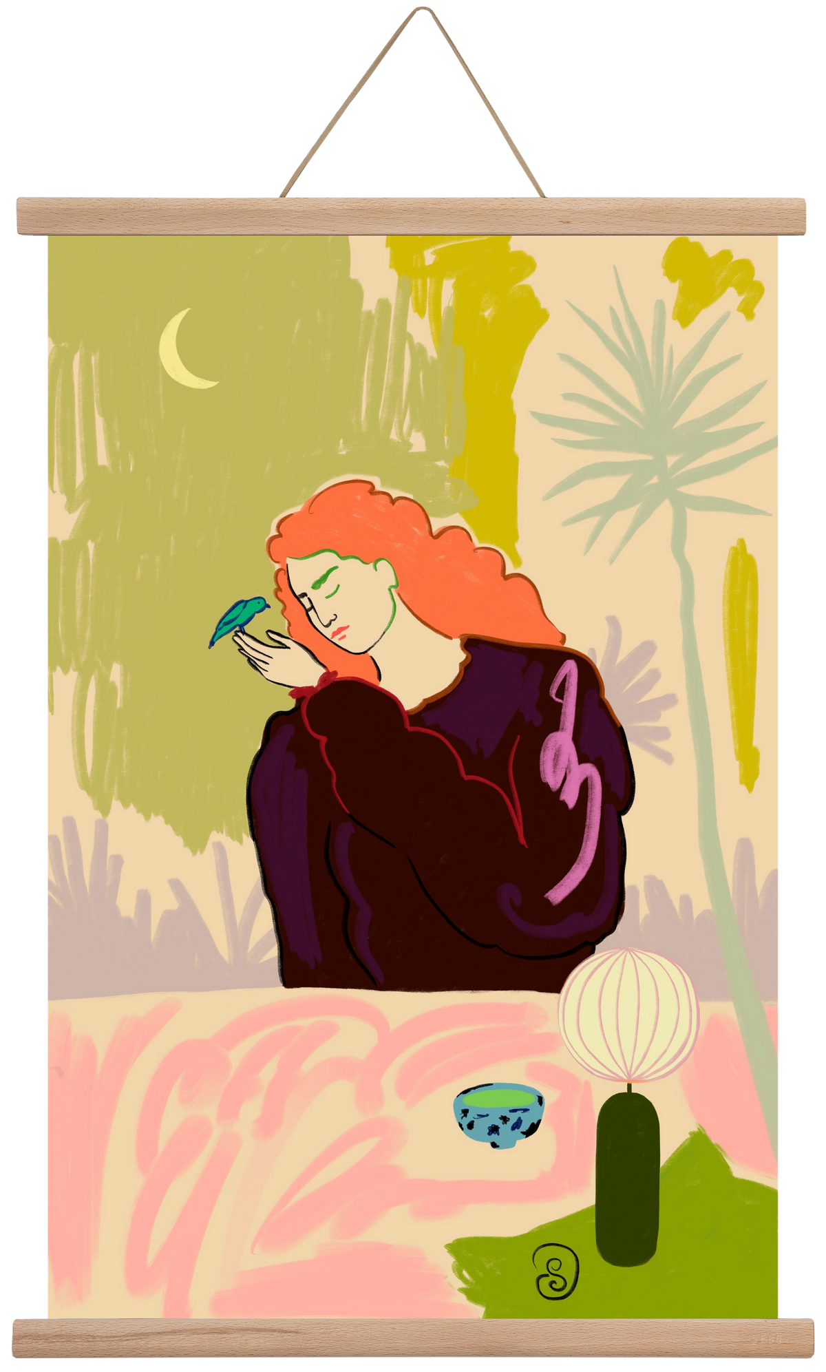 SECRET KNOWLEDGE, 40x60 cm (40x60 cm), Tölgy akasztó