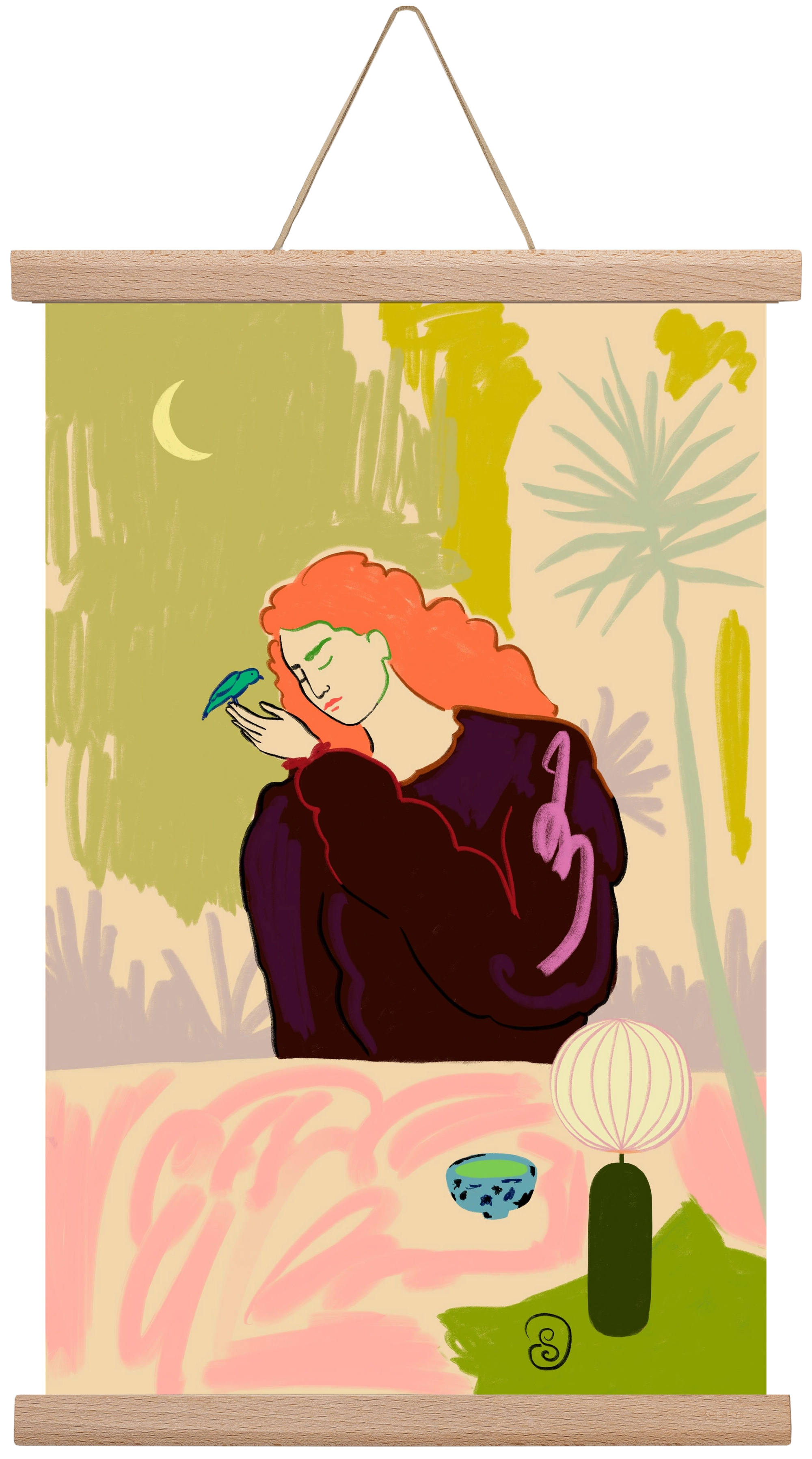 SECRET KNOWLEDGE, 30x45 cm (30x45 cm), Tölgy akasztó