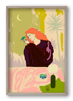 SECRET KNOWLEDGE, 40x60 cm (40x60 cm), Tölgy keret