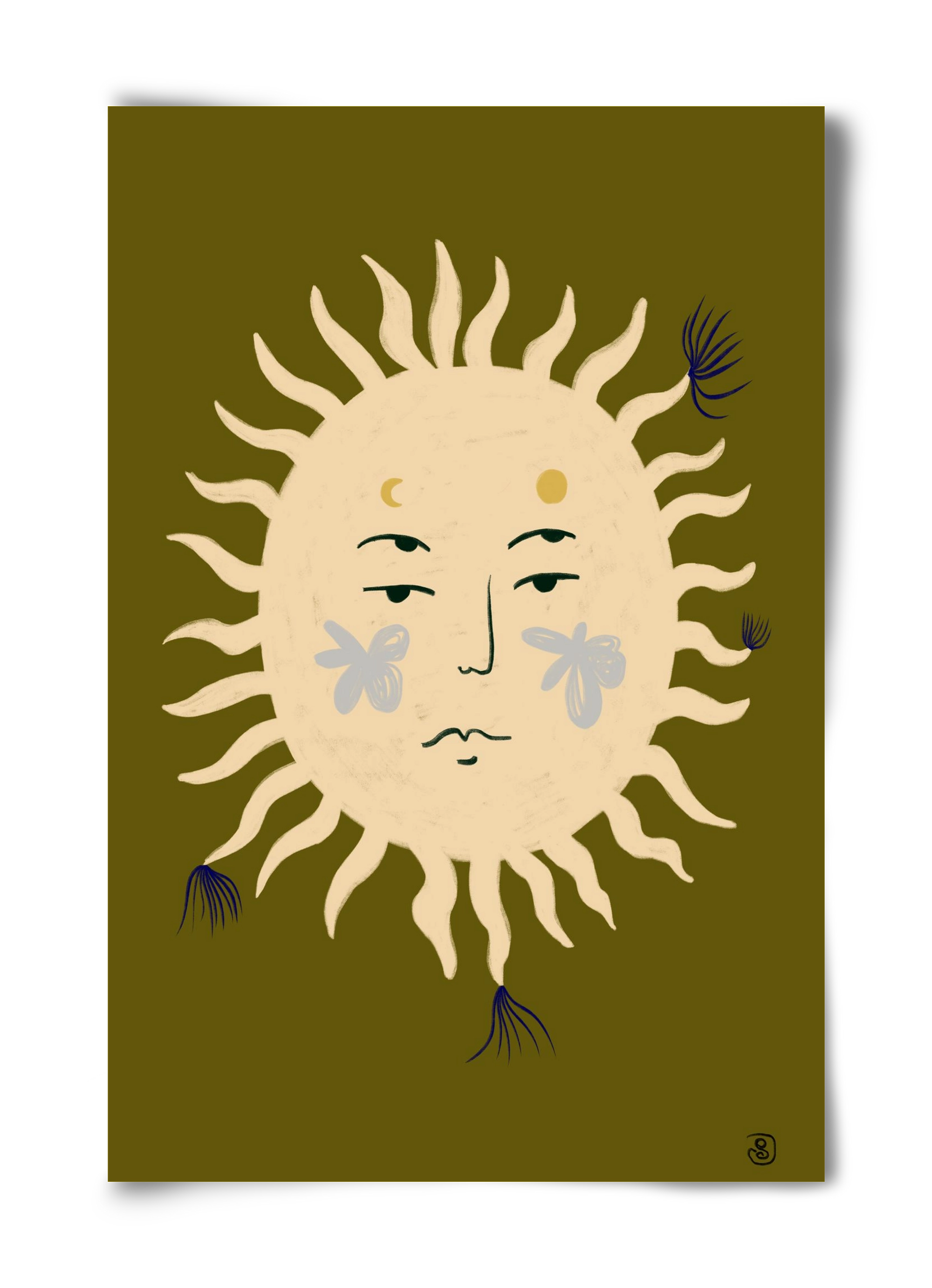 OLIVE SUN, 40x60 cm, Keret nélkül