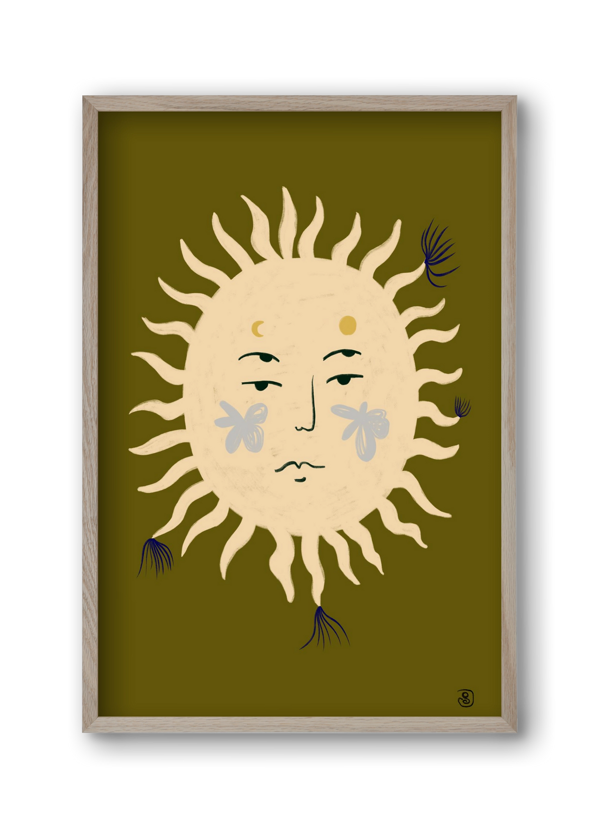 OLIVE SUN, 30x45 cm (30x45 cm), Tölgy keret