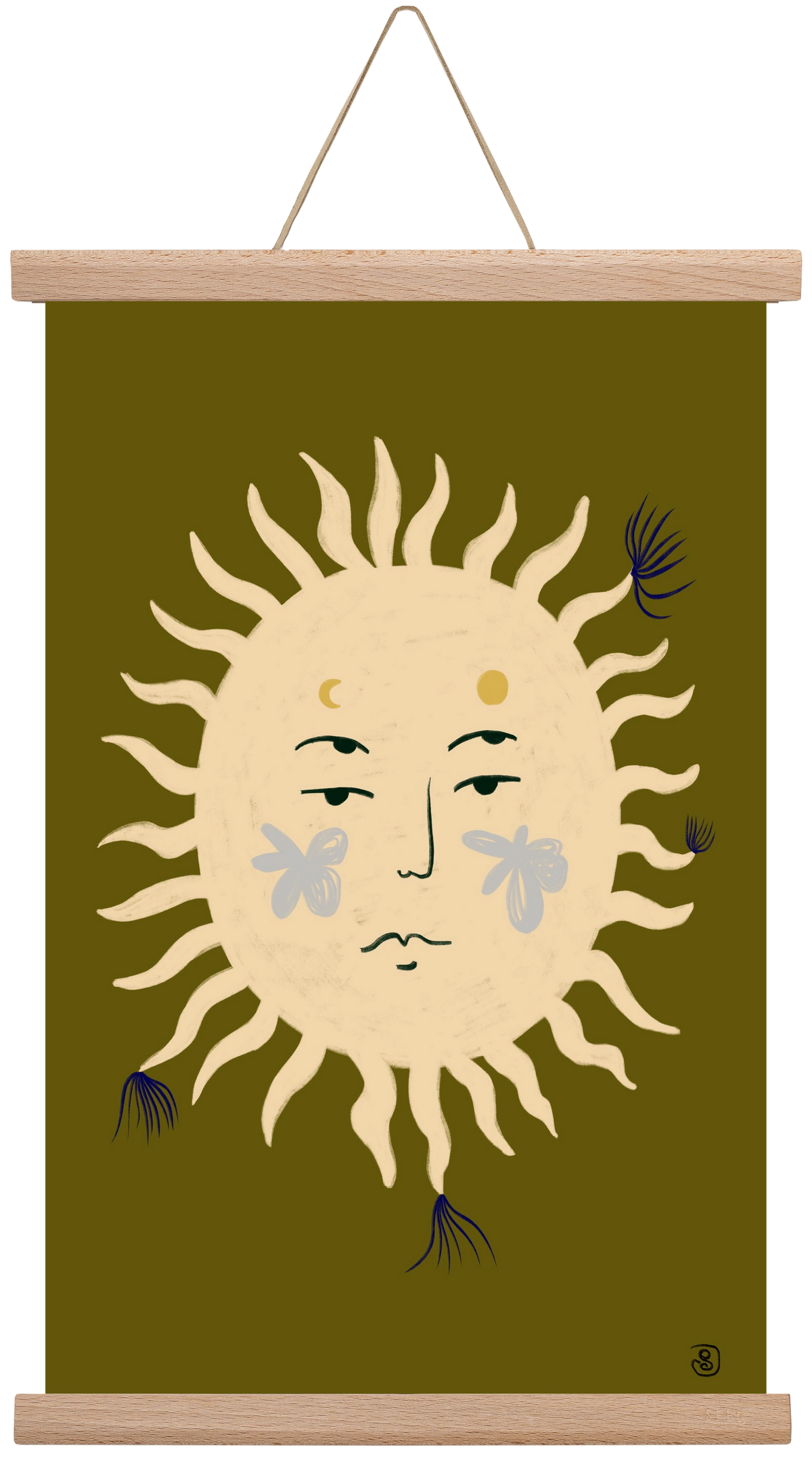 OLIVE SUN, 30x45 cm (30x45 cm), Tölgy akasztó