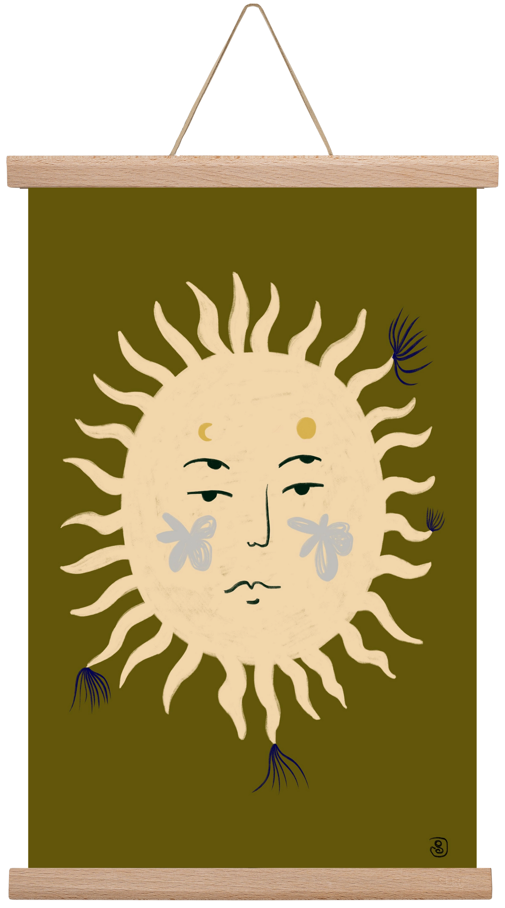 OLIVE SUN, 30x45 cm (30x45 cm), Tölgy akasztó