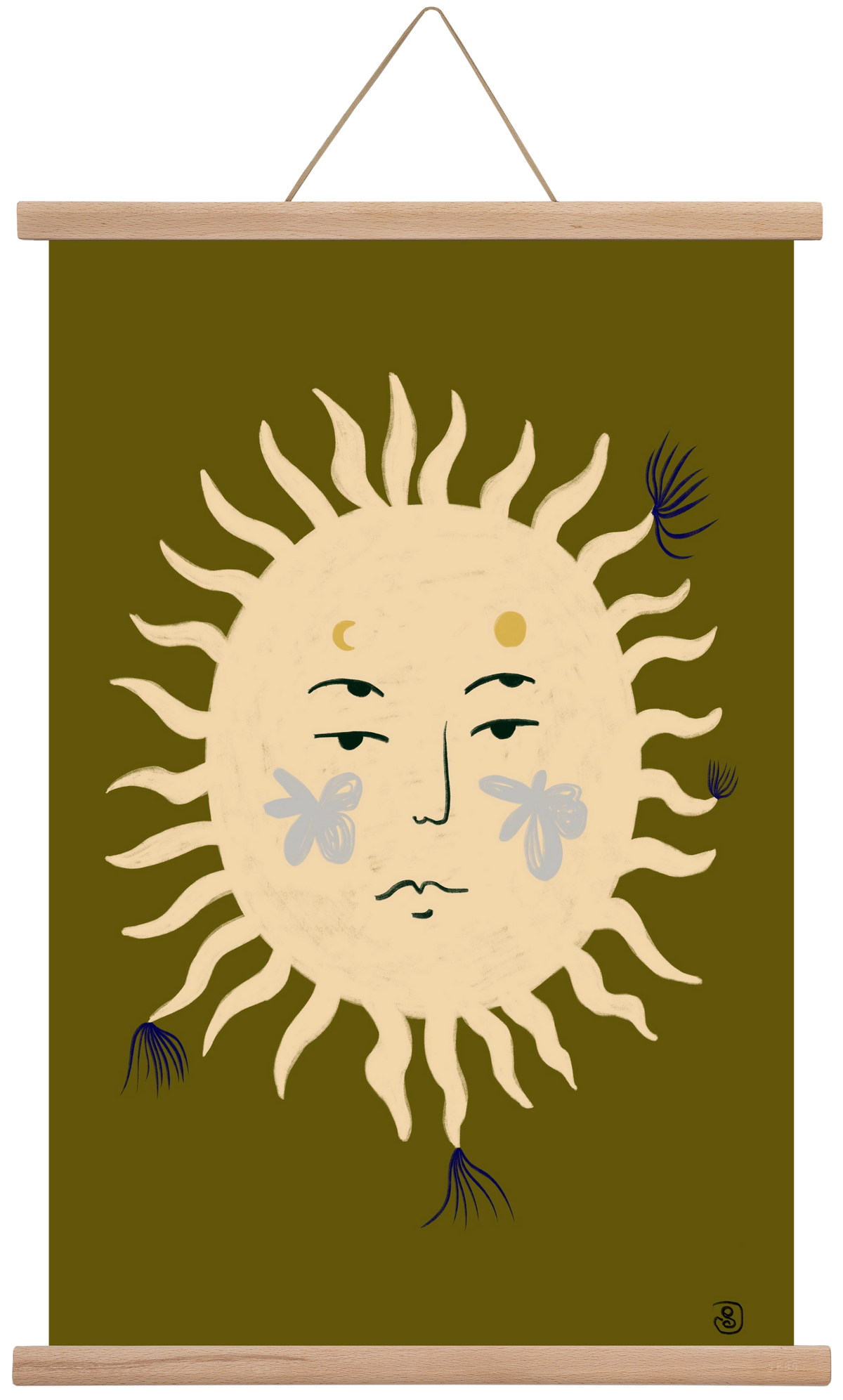 OLIVE SUN, 40x60 cm (40x60 cm), Tölgy akasztó