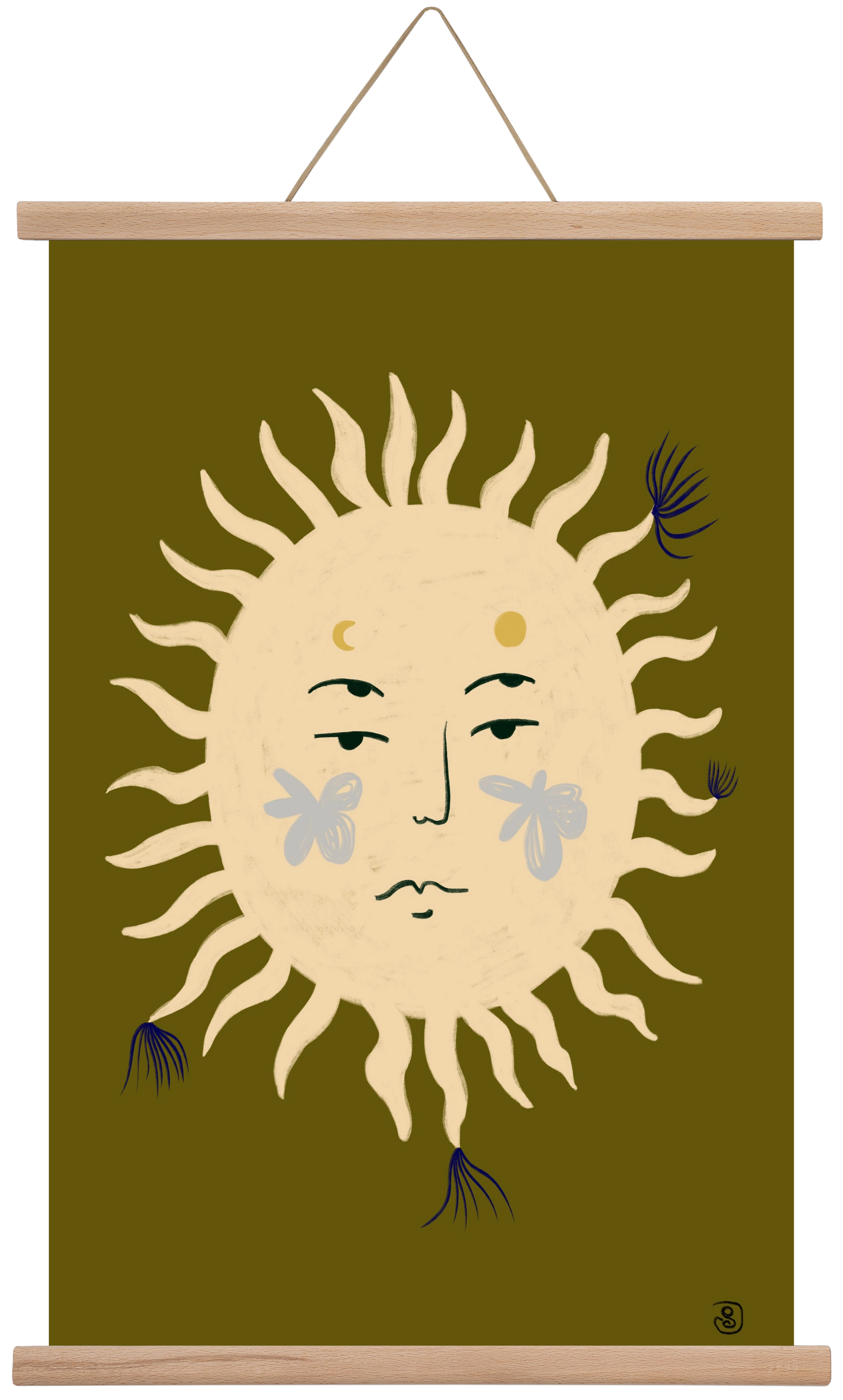 OLIVE SUN, 40x60 cm (40x60 cm), Tölgy akasztó