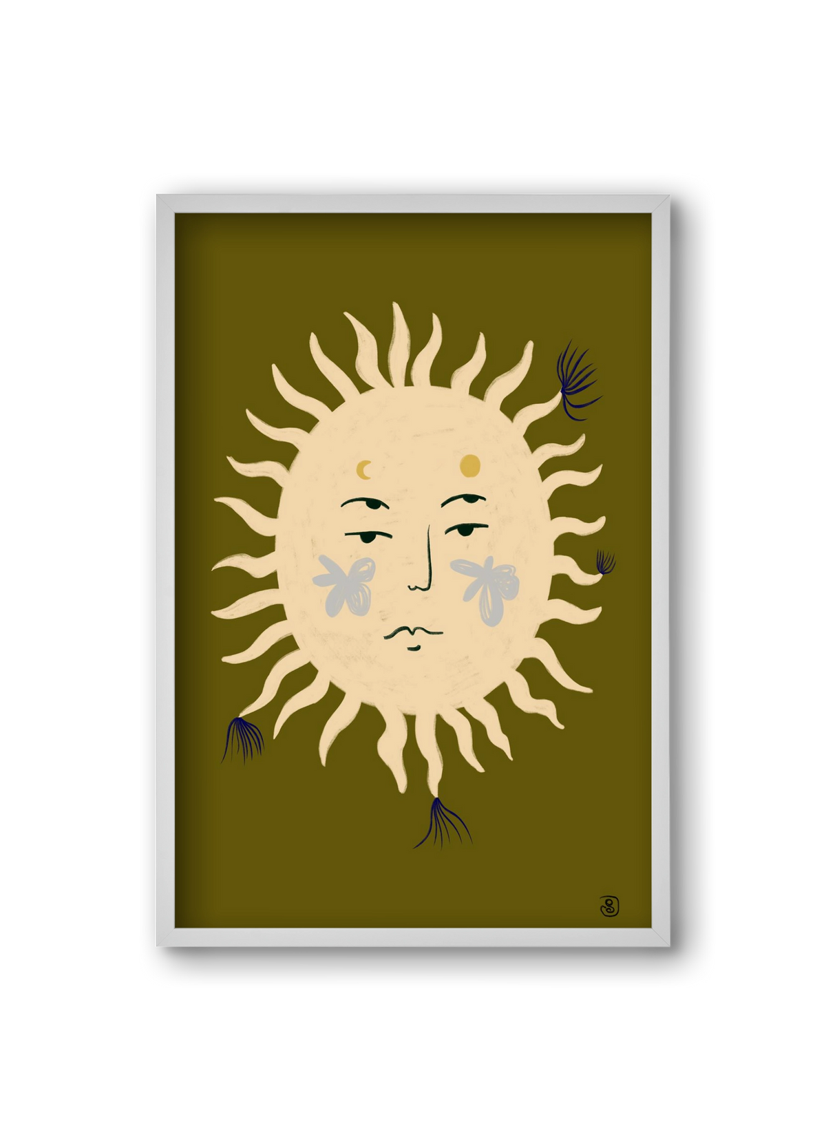 OLIVE SUN, 20x30 cm (20x30 cm), Fehér keret