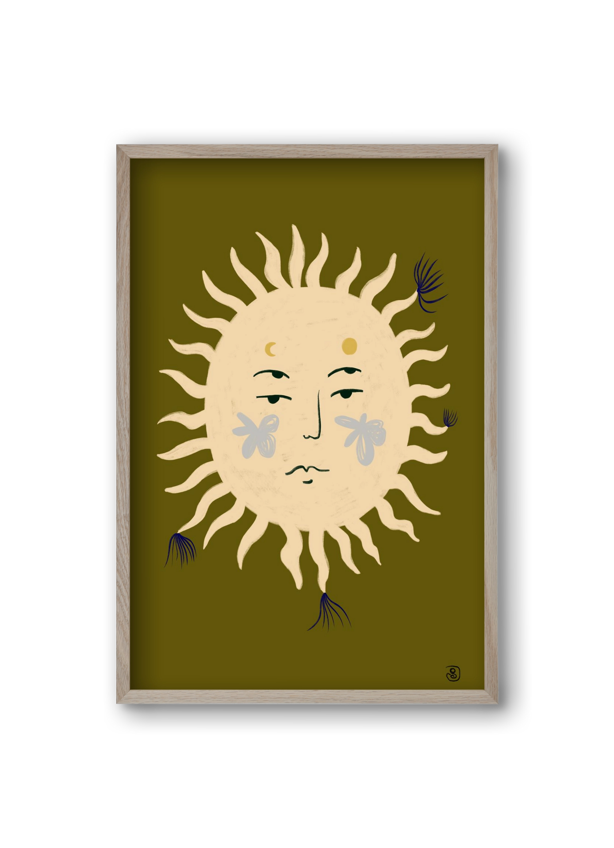 OLIVE SUN, 20x30 cm (20x30 cm), Tölgy keret