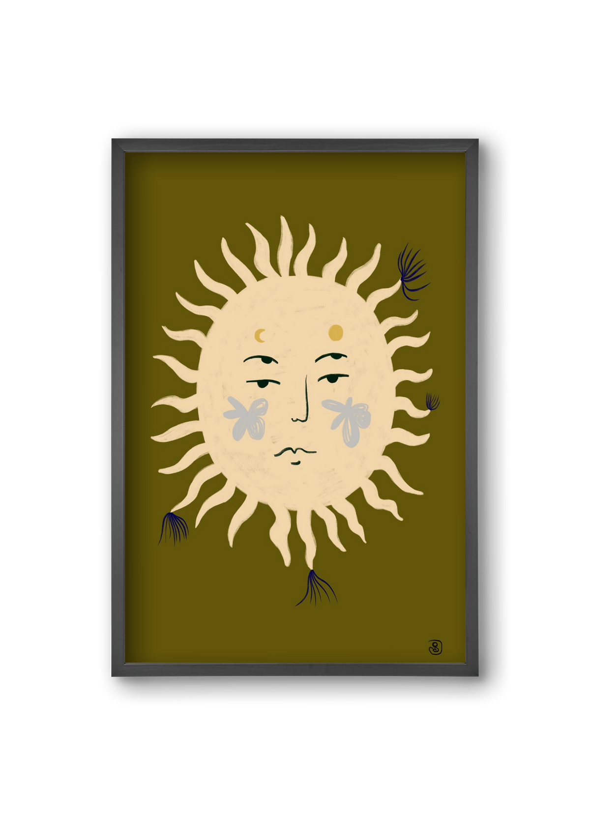 OLIVE SUN, 20x30 cm (20x30 cm), Fekete keret