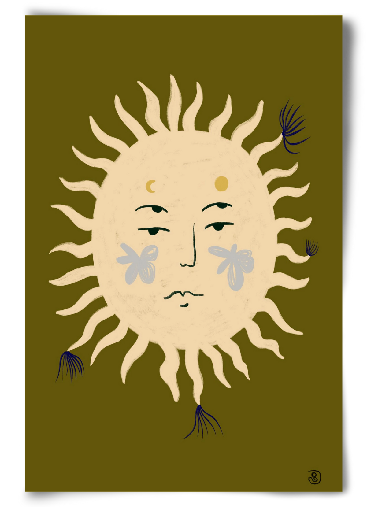 OLIVE SUN, 60x90 cm, Keret nélkül