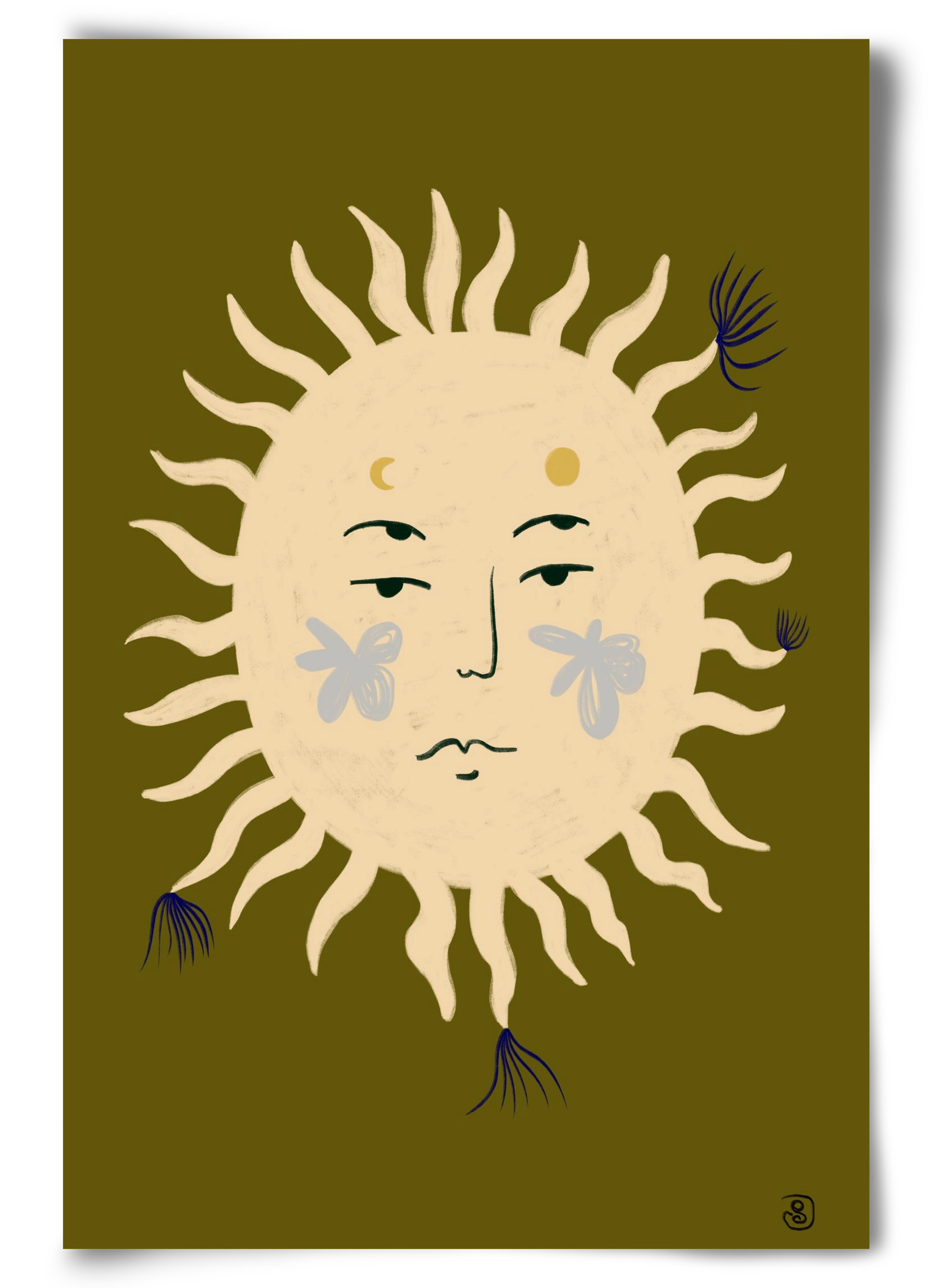 OLIVE SUN, 60x90 cm, Keret nélkül