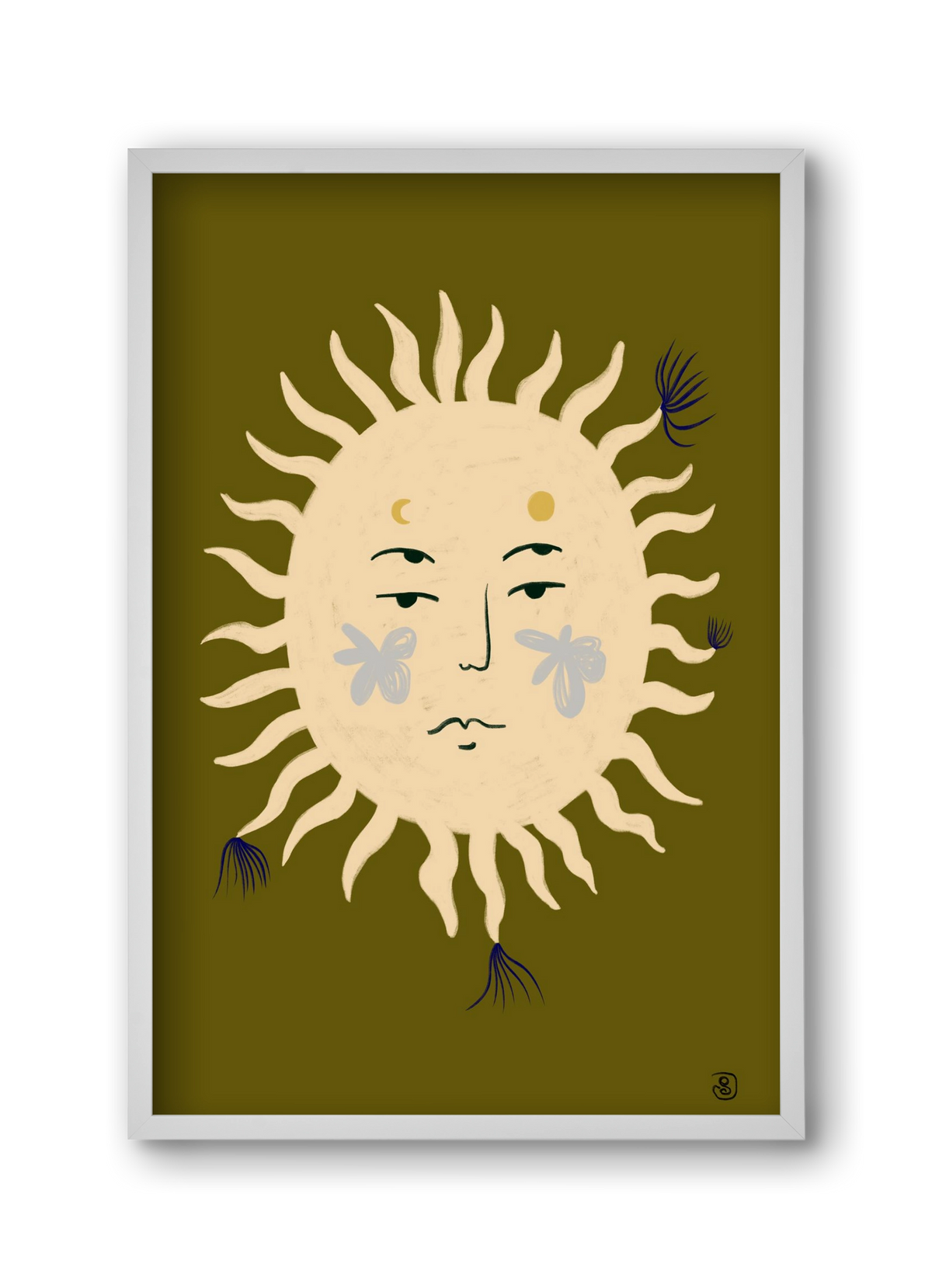 OLIVE SUN, 30x45 cm (30x45 cm), Fehér keret