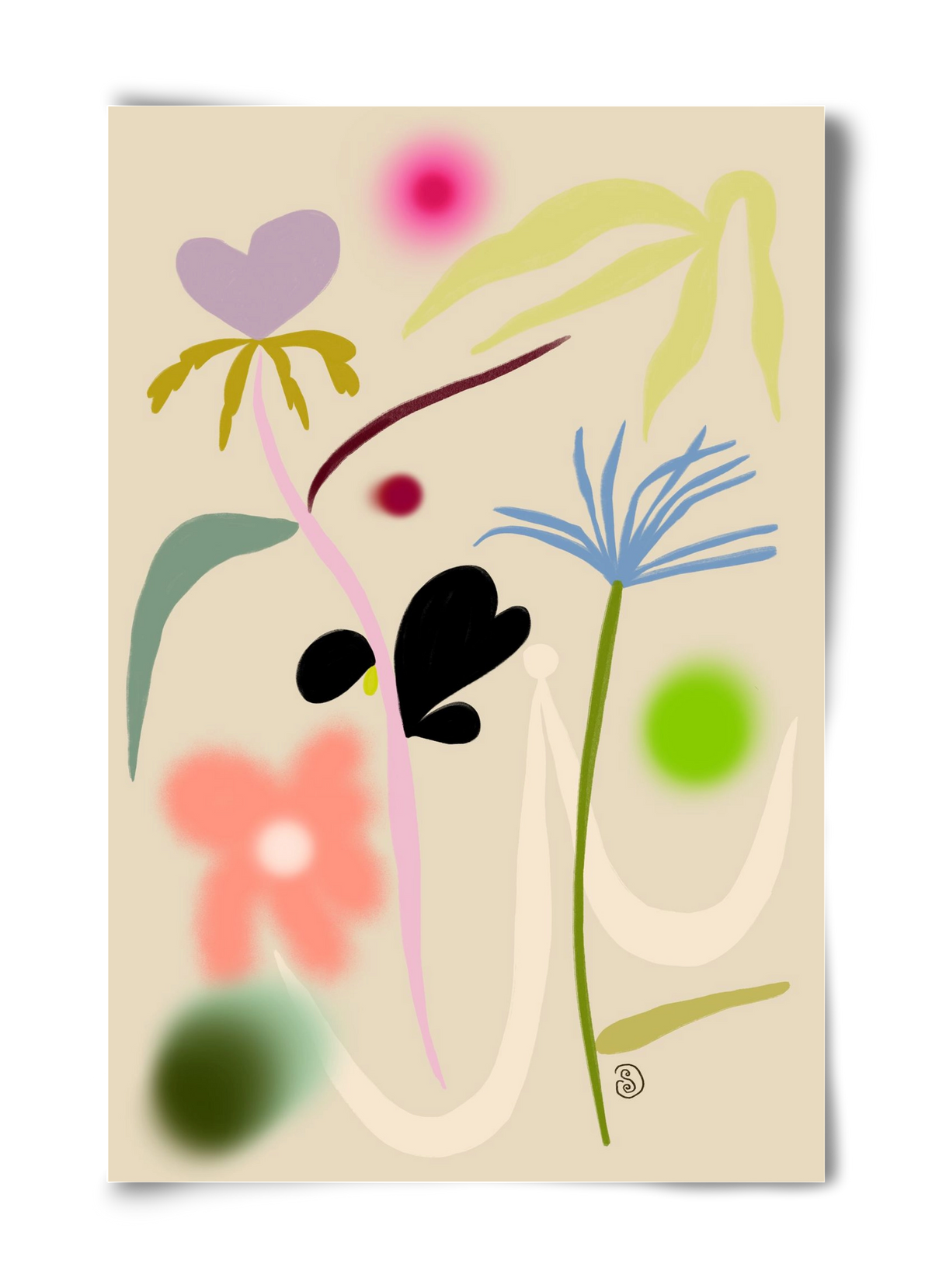 QUIET FLOWERS DANCE, 40x60 cm, Keret nélkül