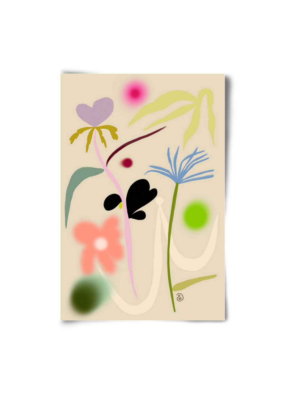 QUIET FLOWERS DANCE, 20x30 cm, Keret nélkül