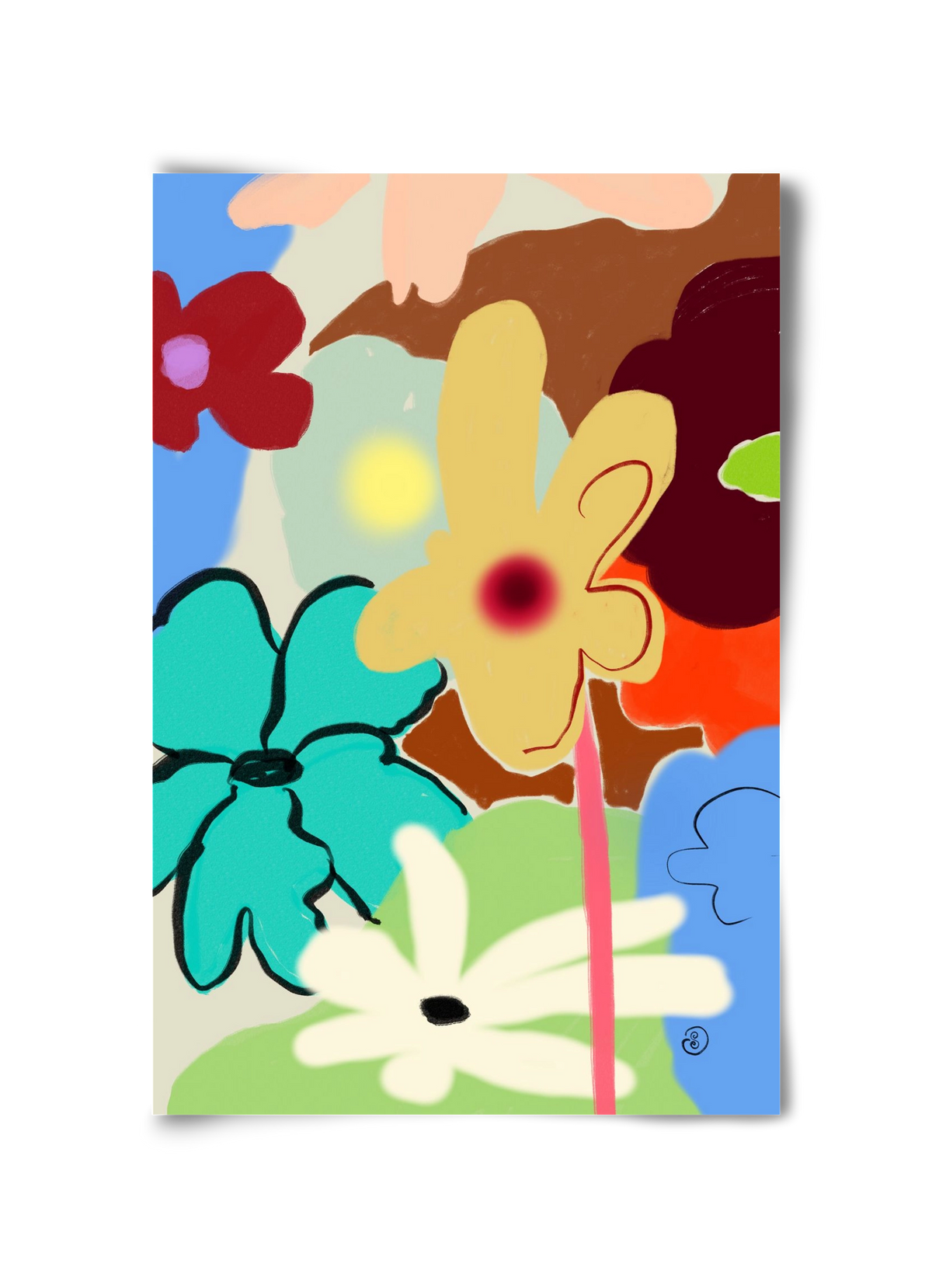 LOUD FLOWERS DANCE, 30x45 cm, Keret nélkül