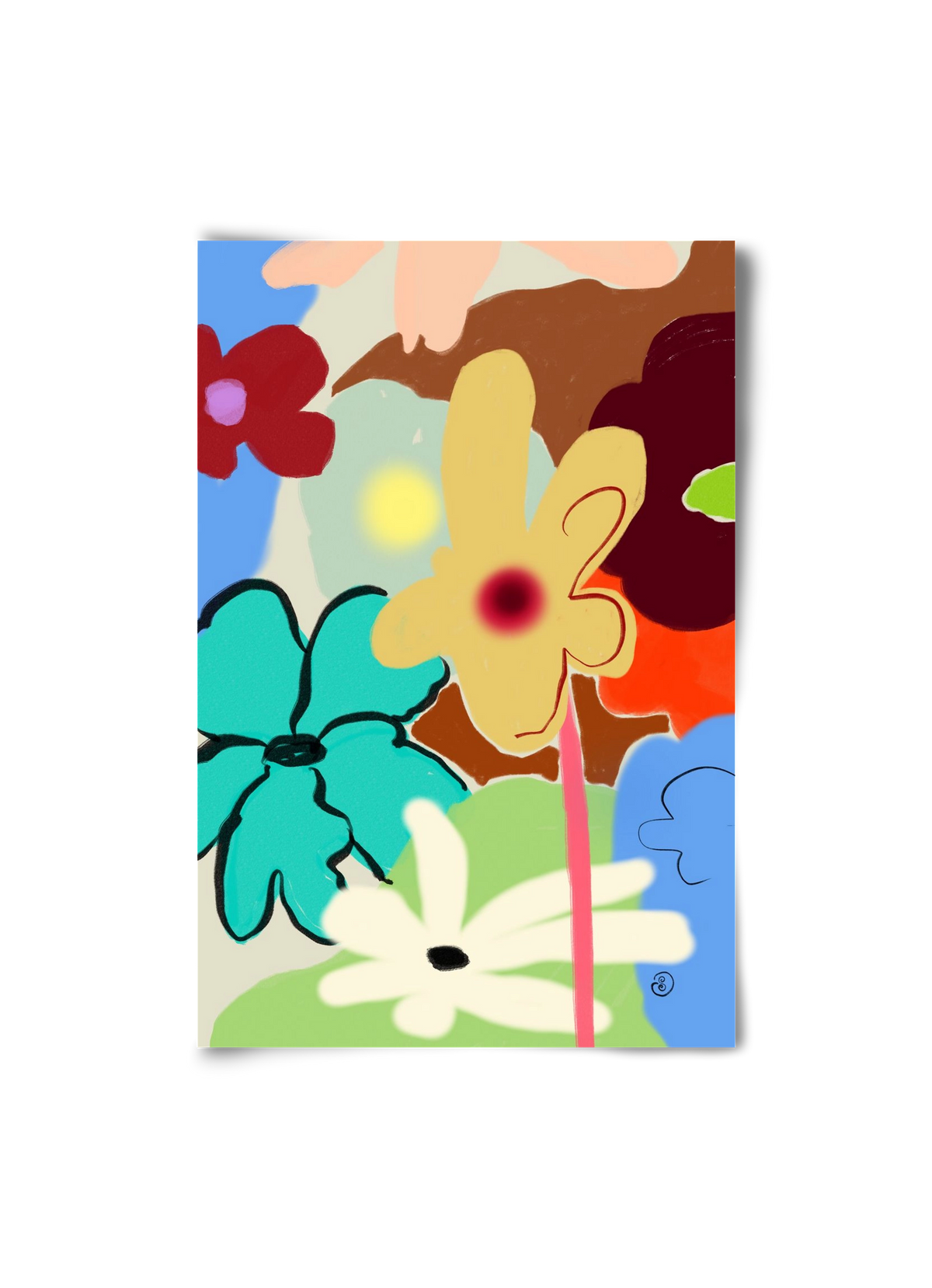 LOUD FLOWERS DANCE, 20x30 cm, Keret nélkül