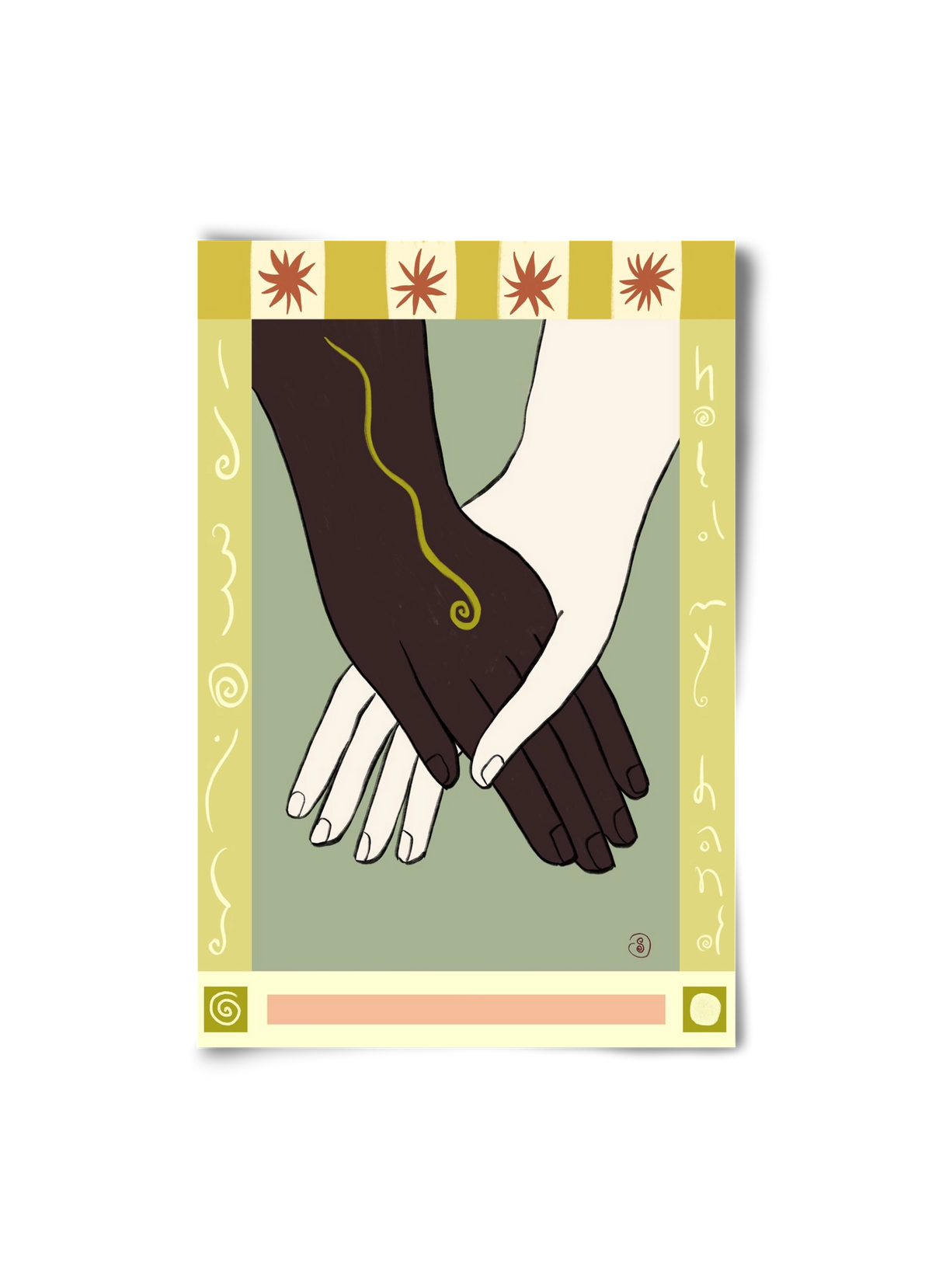 HOLDING HANDS, 20x30 cm, Keret nélkül