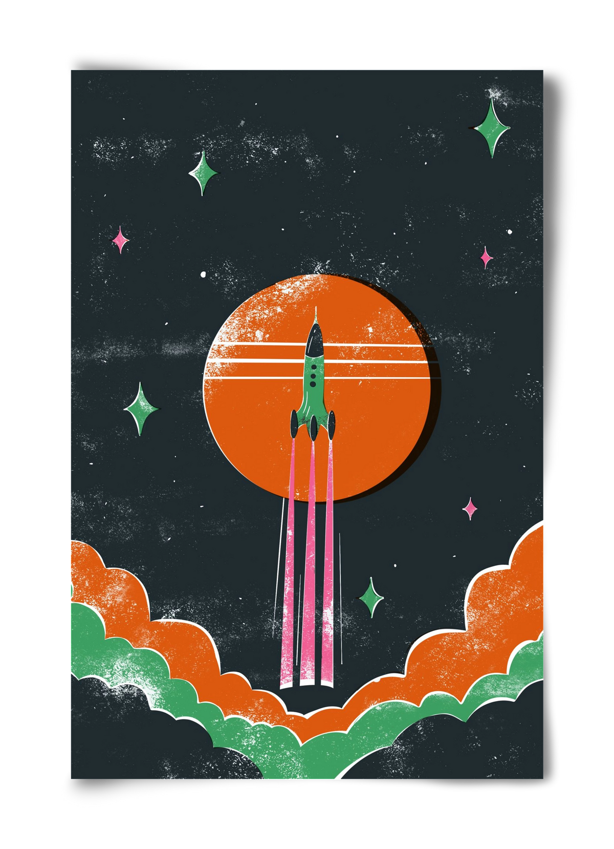 rakétanyár, 40x60 cm, Keret nélkül