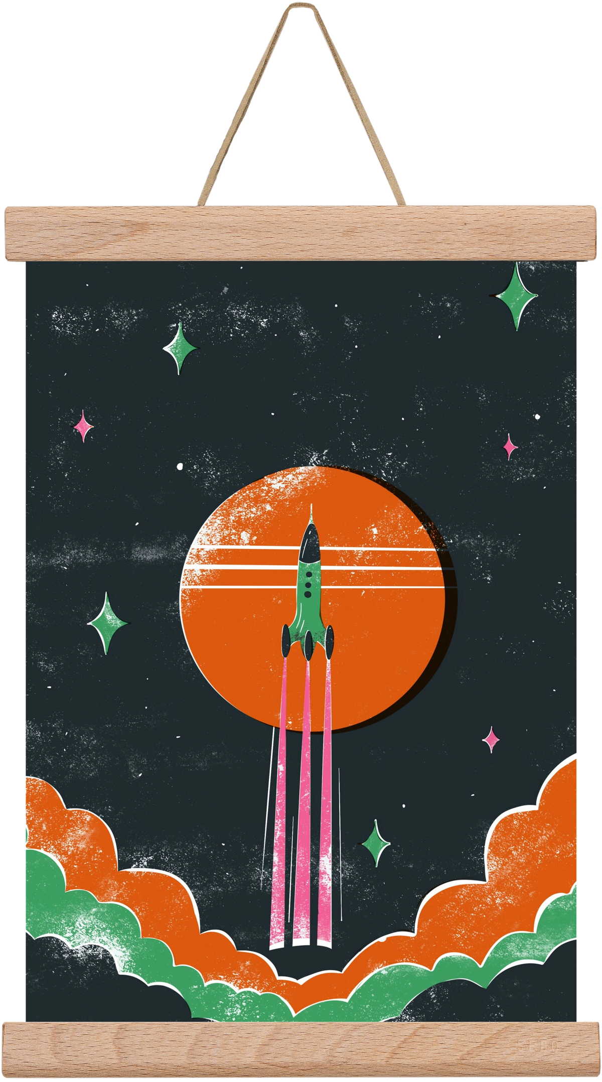 rakétanyár, 20x30 cm (20x30 cm), Tölgy akasztó