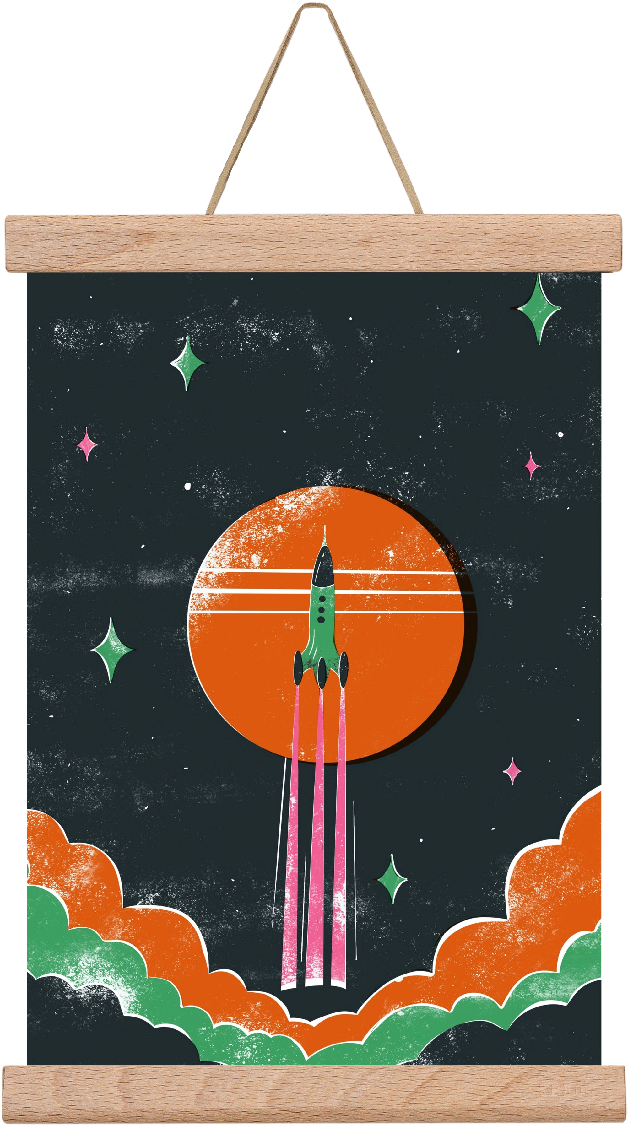 rakétanyár, 20x30 cm (20x30 cm), Tölgy akasztó