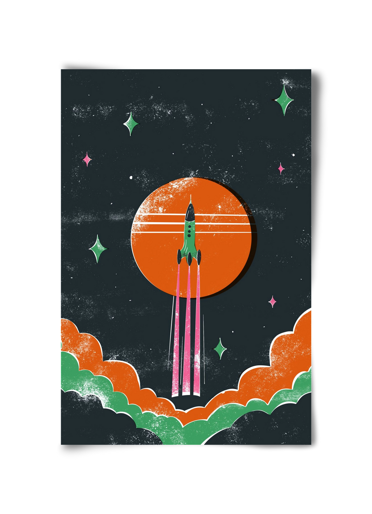 rakétanyár, 30x45 cm, Keret nélkül