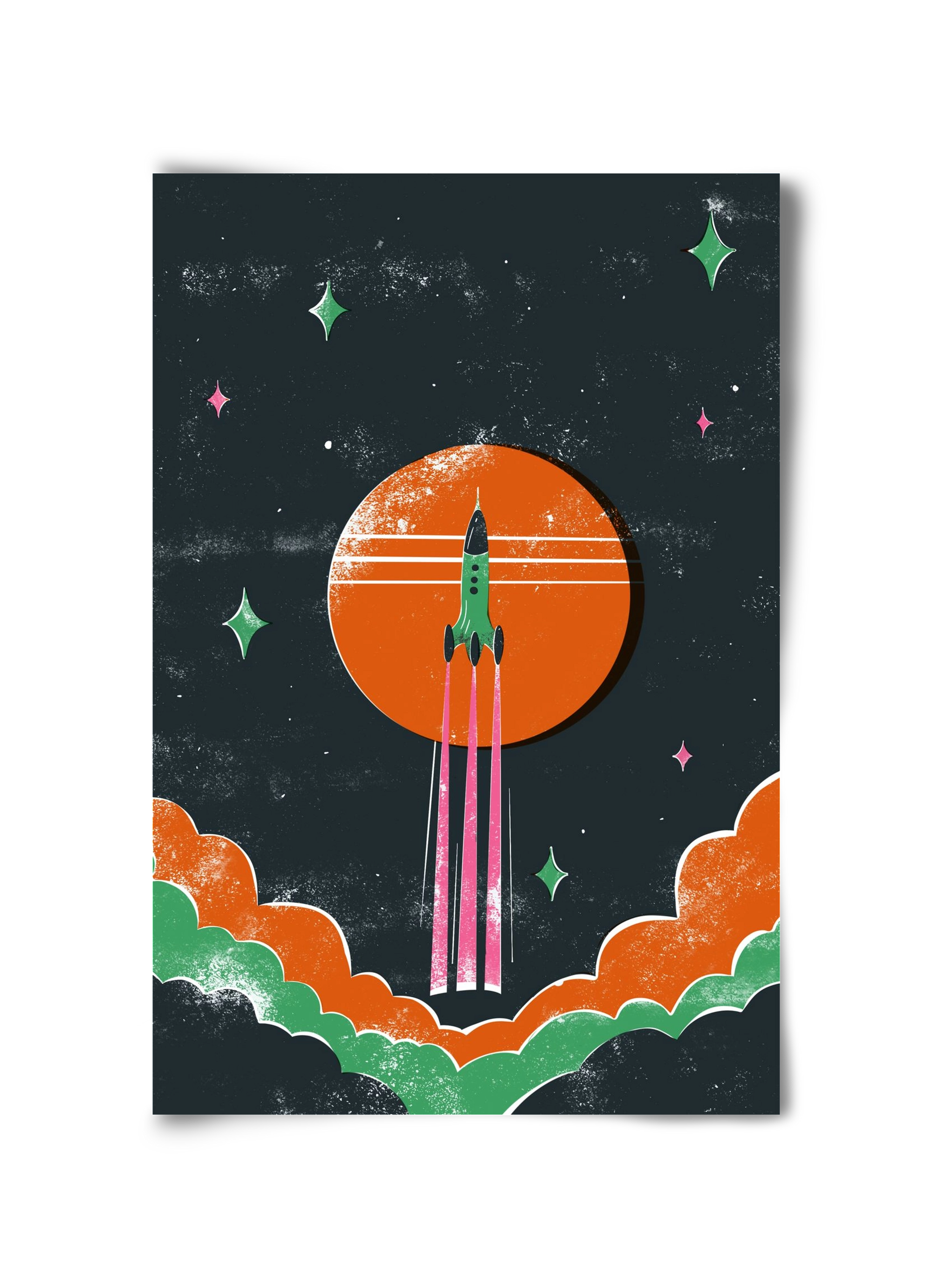 rakétanyár, 30x45 cm, Keret nélkül