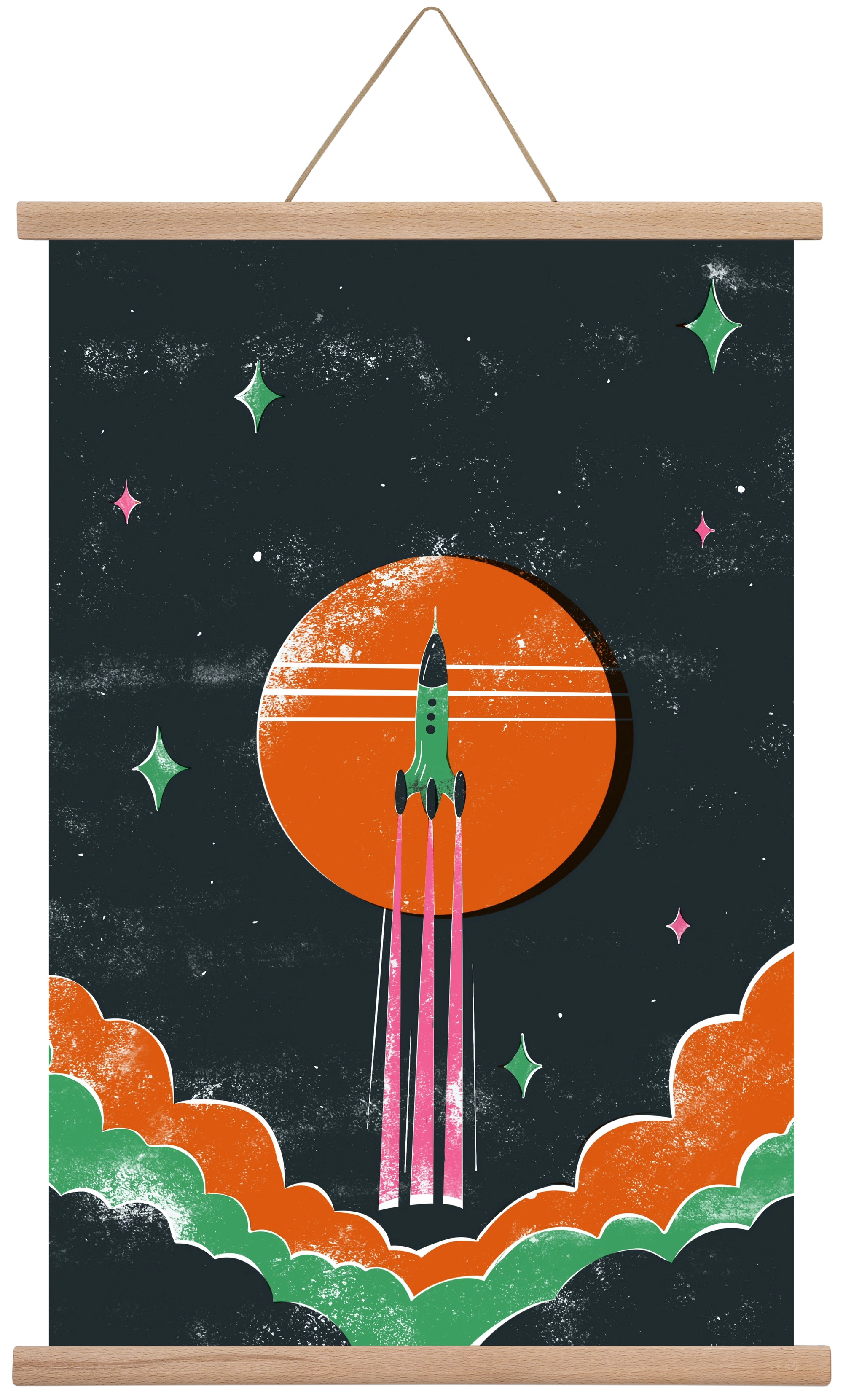 rakétanyár, 40x60 cm (40x60 cm), Tölgy akasztó