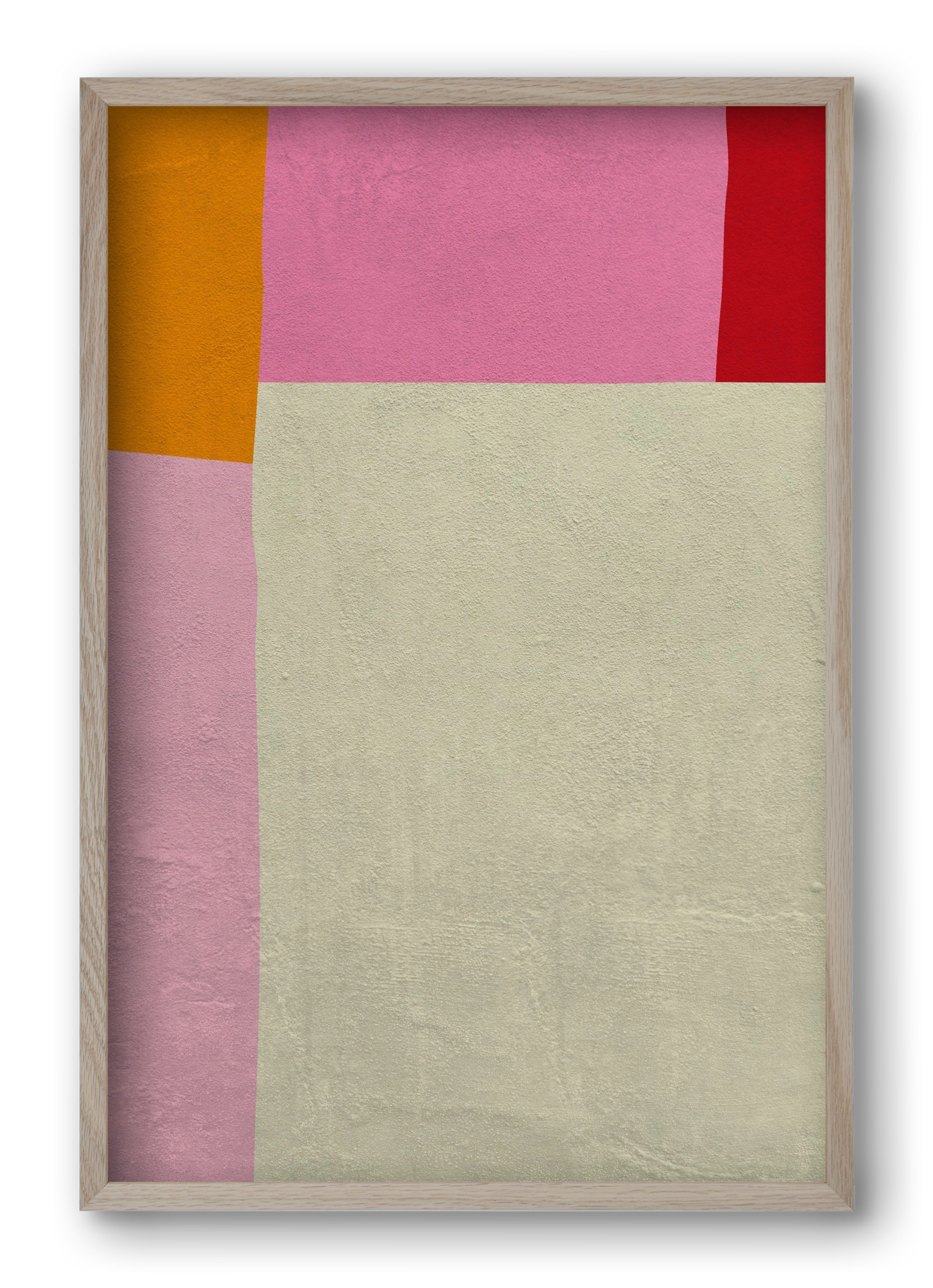 Pink, 40x60 cm (40x60 cm), Tölgy keret