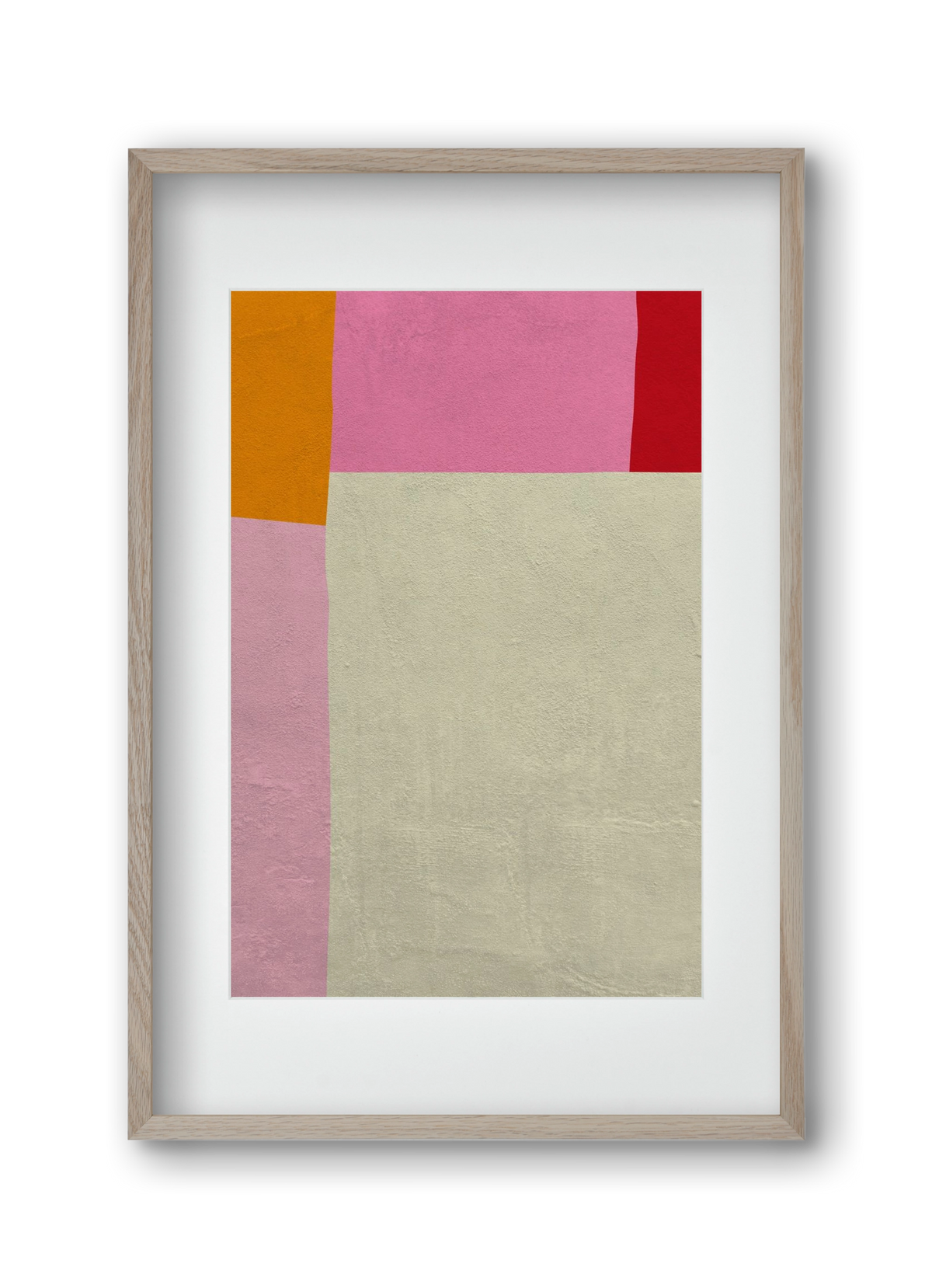 Pink, 30x45 cm (20x30 cm), Tölgy keret, paszpartuval