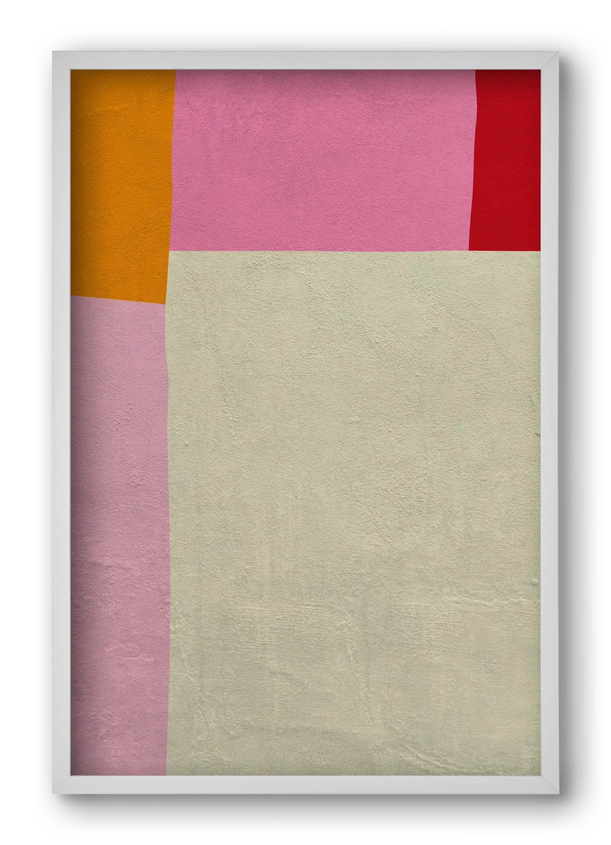 Pink, 40x60 cm (40x60 cm), Fehér keret