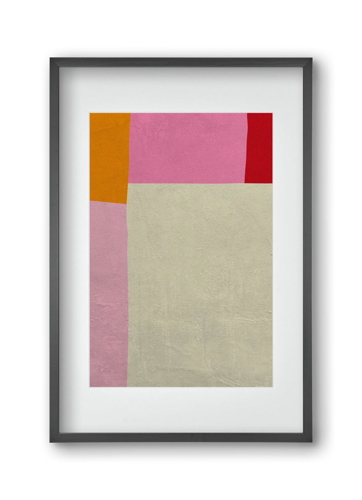 Pink, 30x45 cm (20x30 cm), Fekete keret, paszpartuval