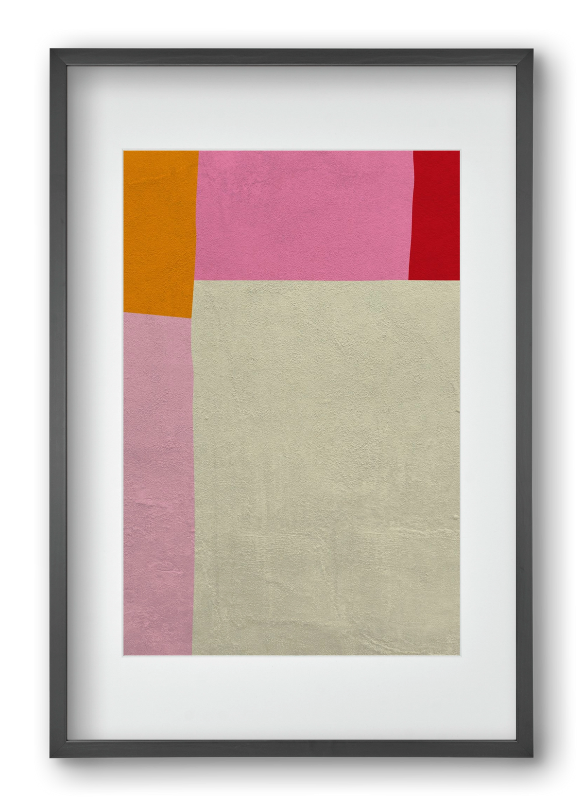 Pink, 40x60 cm (30x45 cm), Fekete keret, paszpartuval