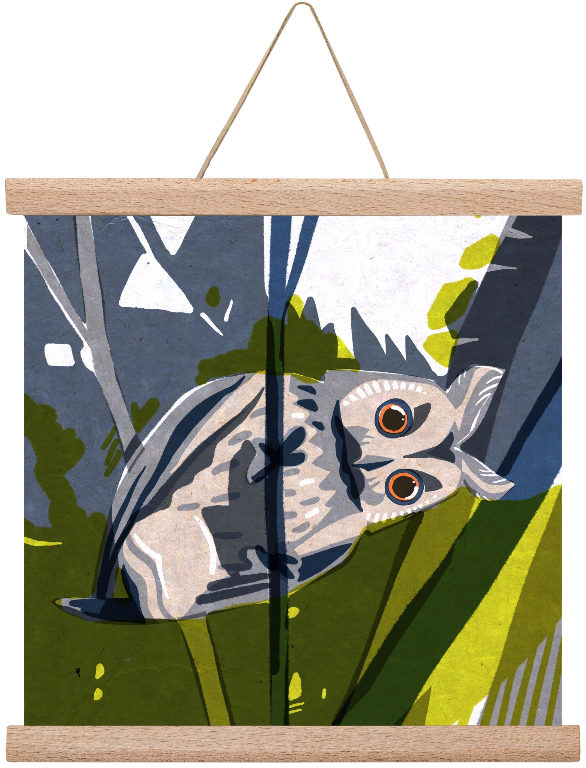 Bagoly, 30x30 cm (30x30 cm), Tölgy akasztó