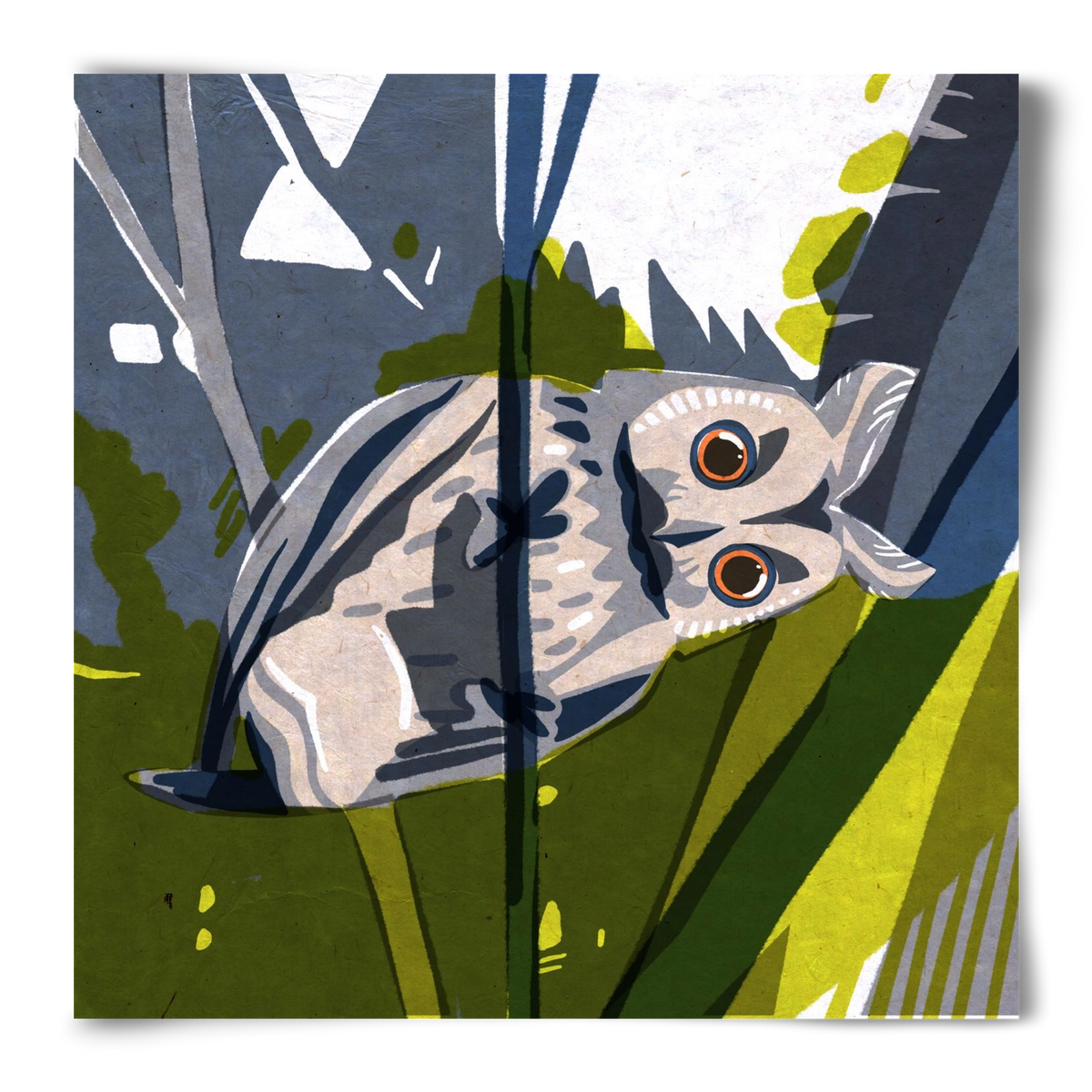 Bagoly, 50x50 cm, Keret nélkül