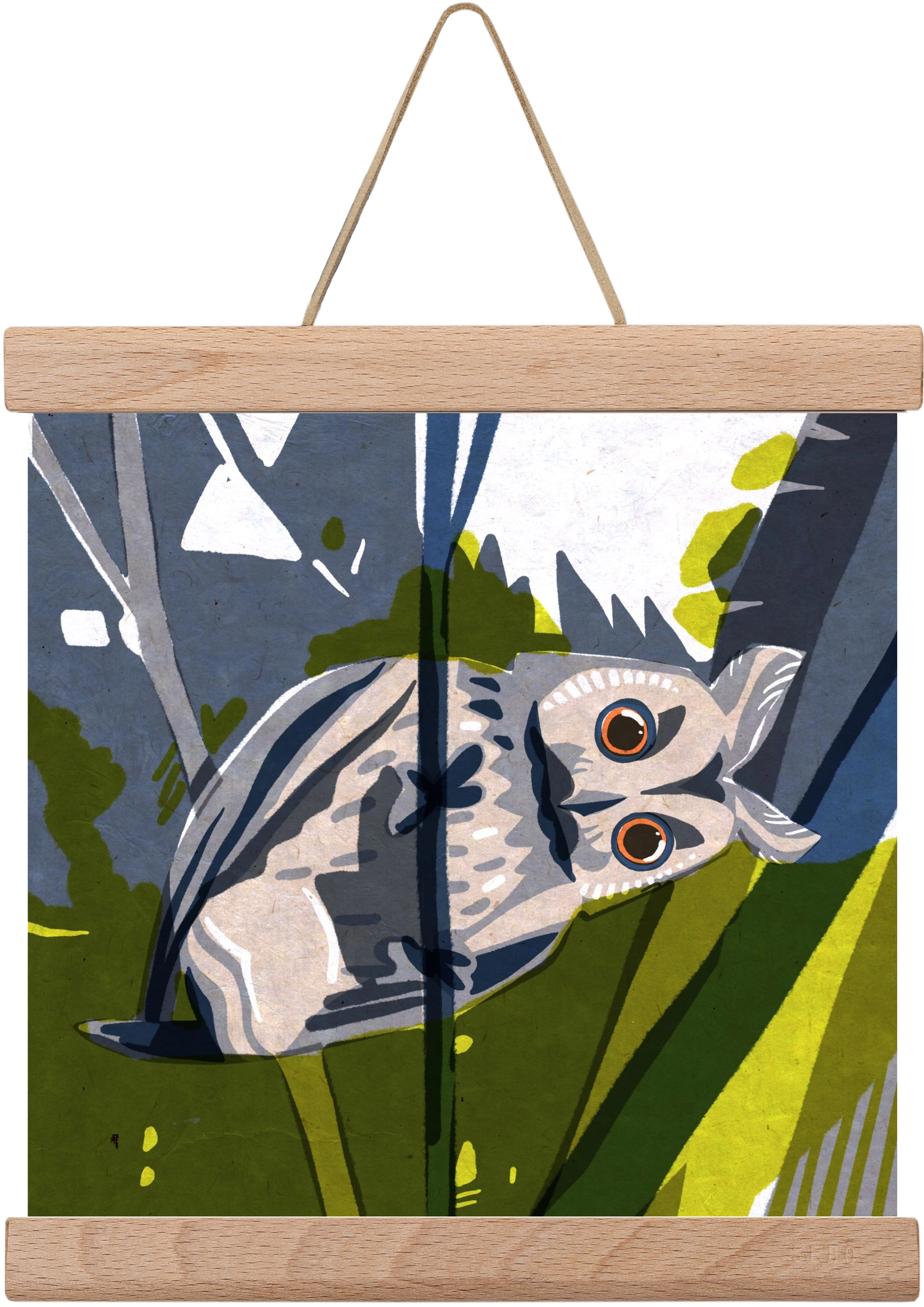 Bagoly, 20x20 cm (20x20 cm), Tölgy akasztó