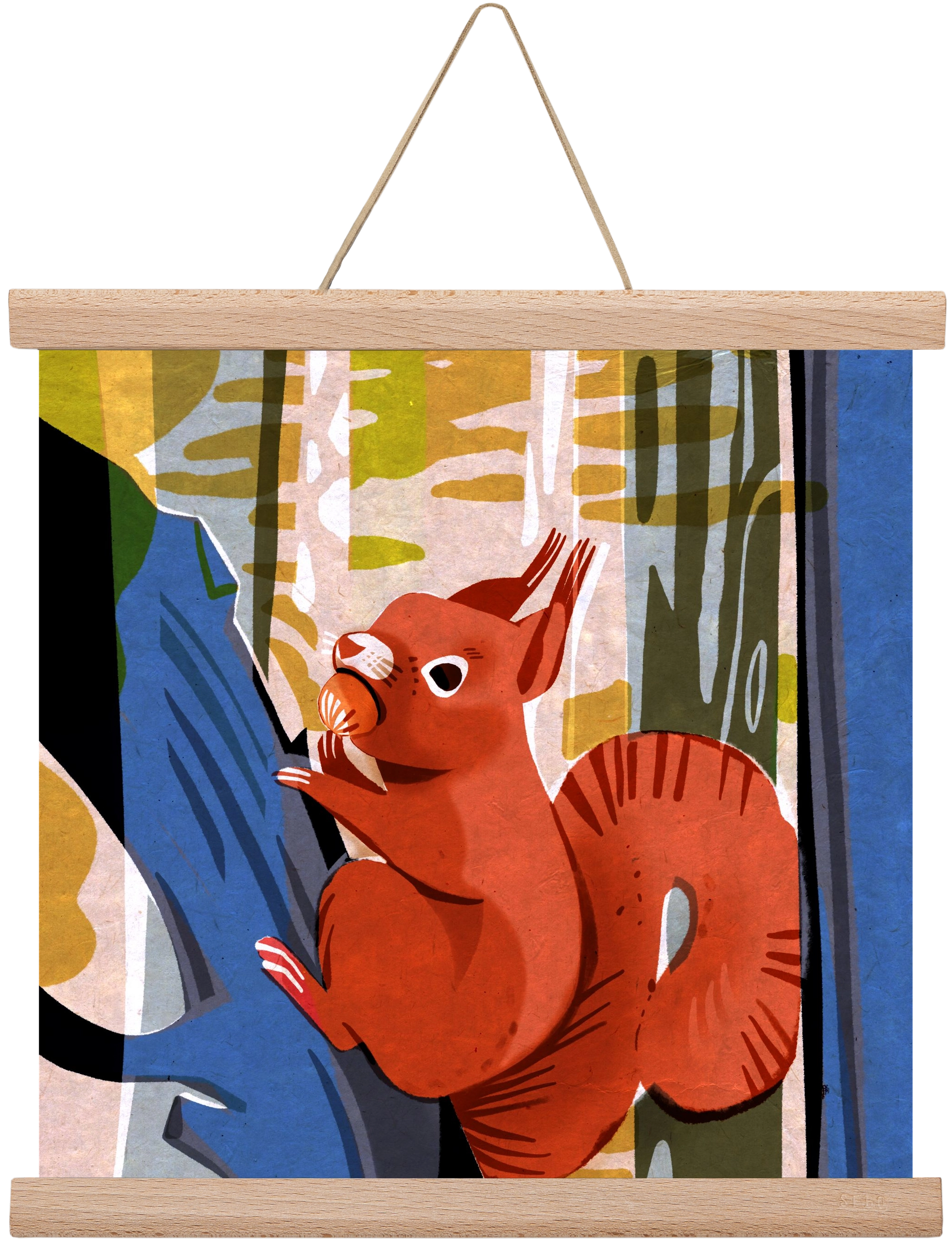 Mókus, 30x30 cm (30x30 cm), Tölgy akasztó