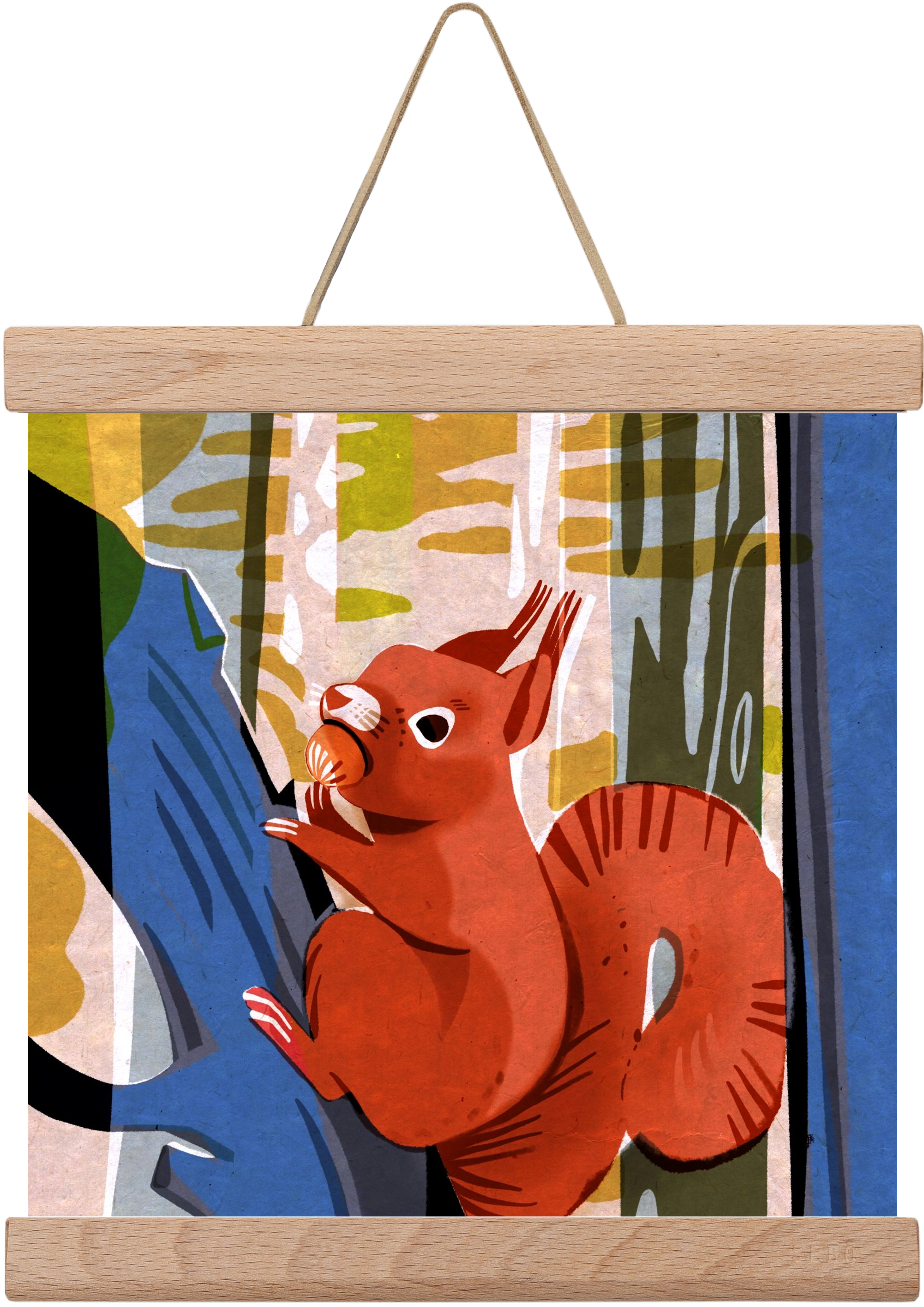 Mókus, 20x20 cm (20x20 cm), Tölgy akasztó