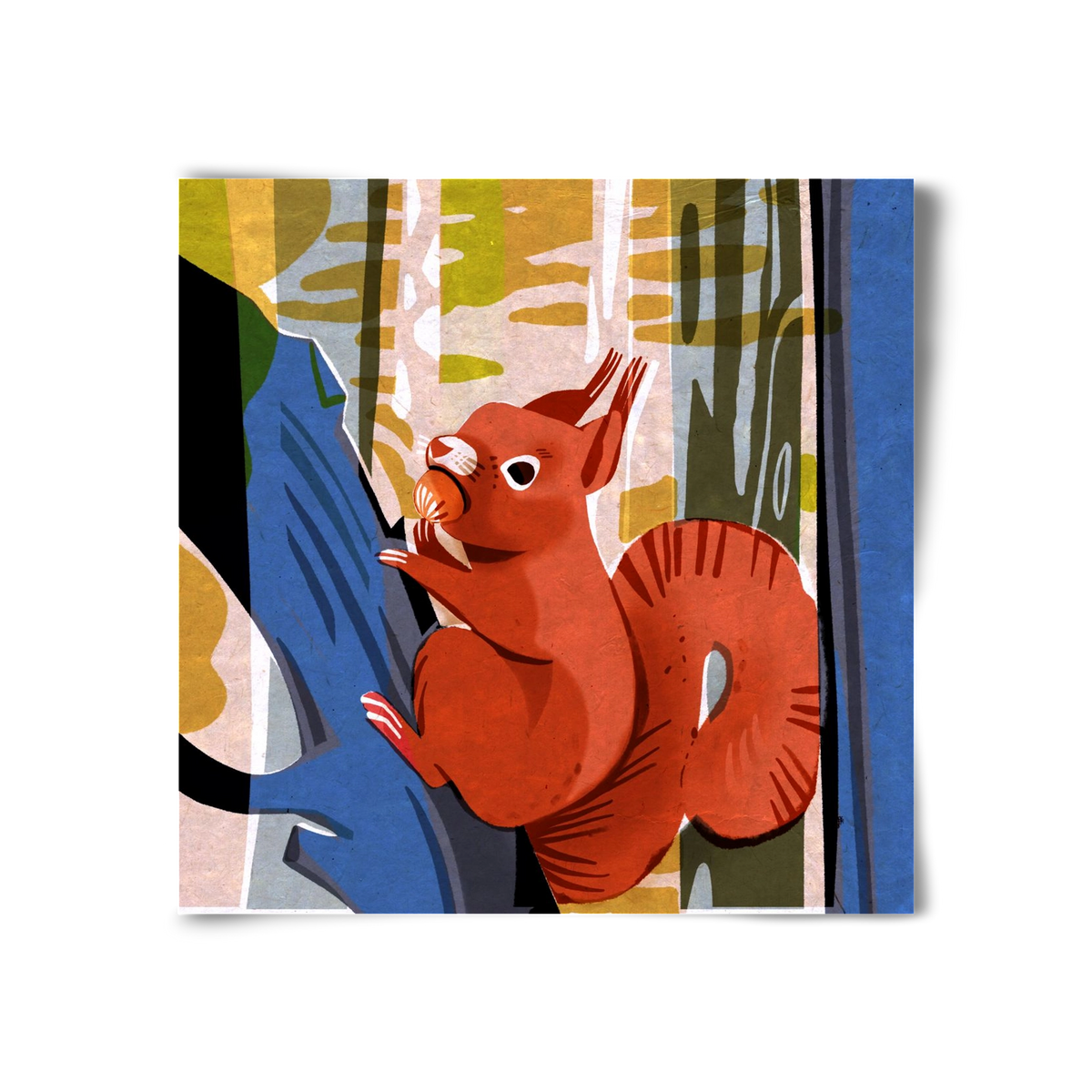 Mókus, 30x30 cm, Keret nélkül