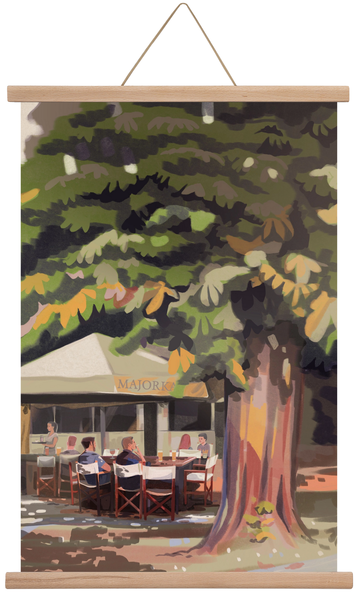 Majorka, 40x60 cm (40x60 cm), Tölgy akasztó