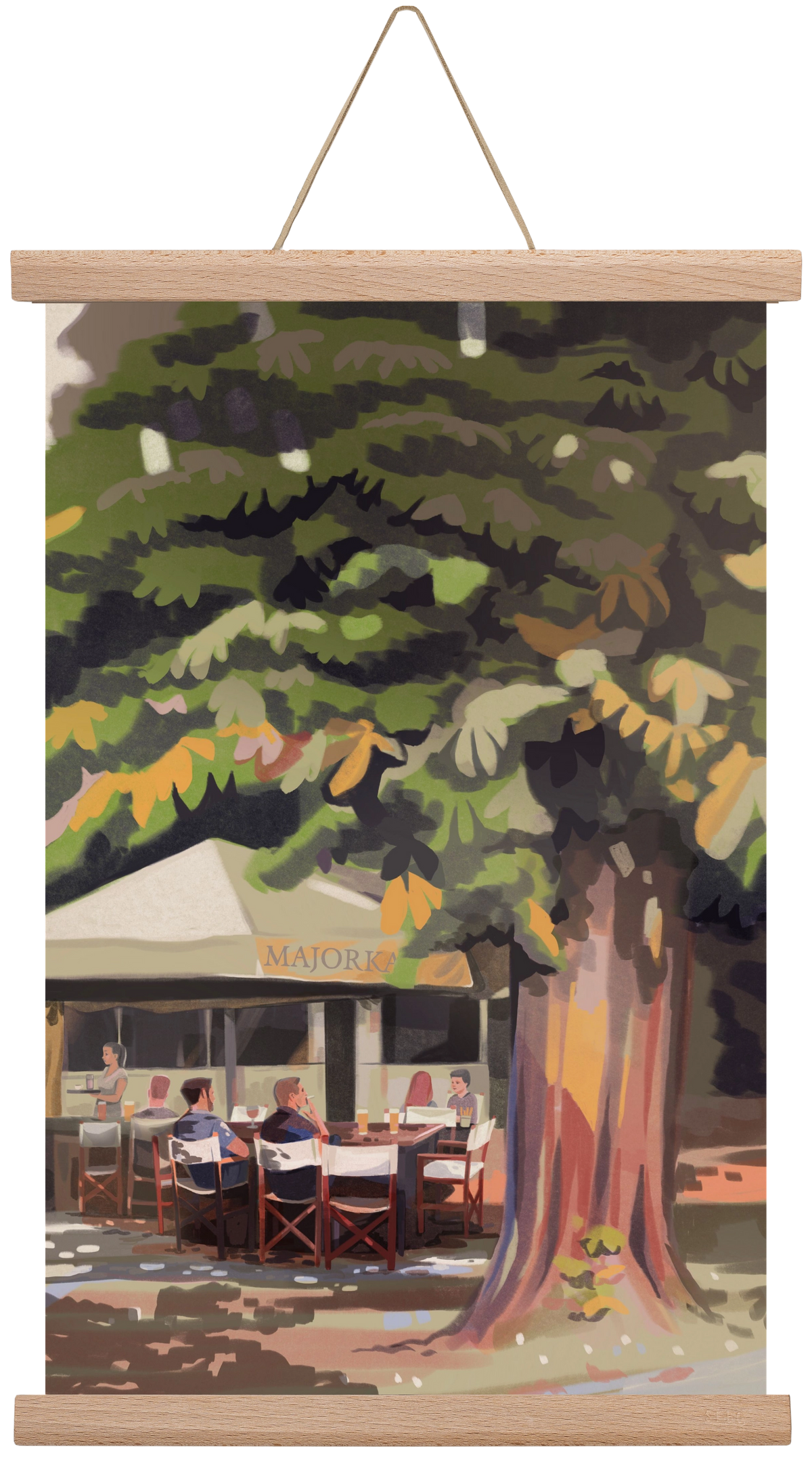 Majorka, 30x45 cm (30x45 cm), Tölgy akasztó