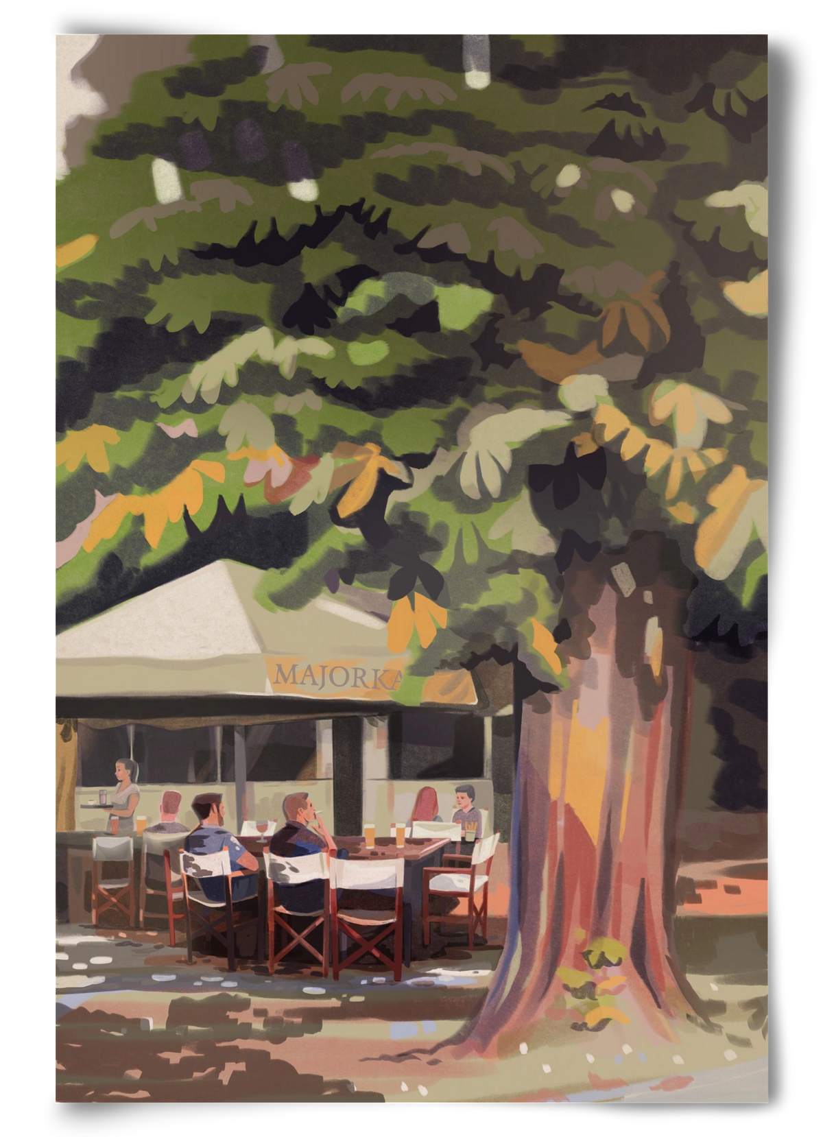 Majorka, 60x90 cm, Keret nélkül