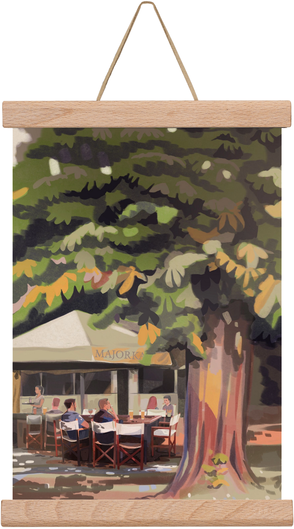 Majorka, 20x30 cm (20x30 cm), Tölgy akasztó