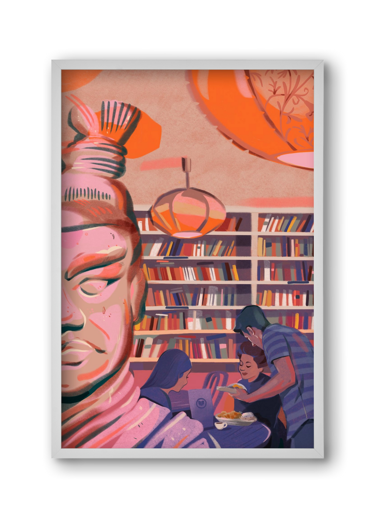 Kelet, 30x45 cm (30x45 cm), Fehér keret