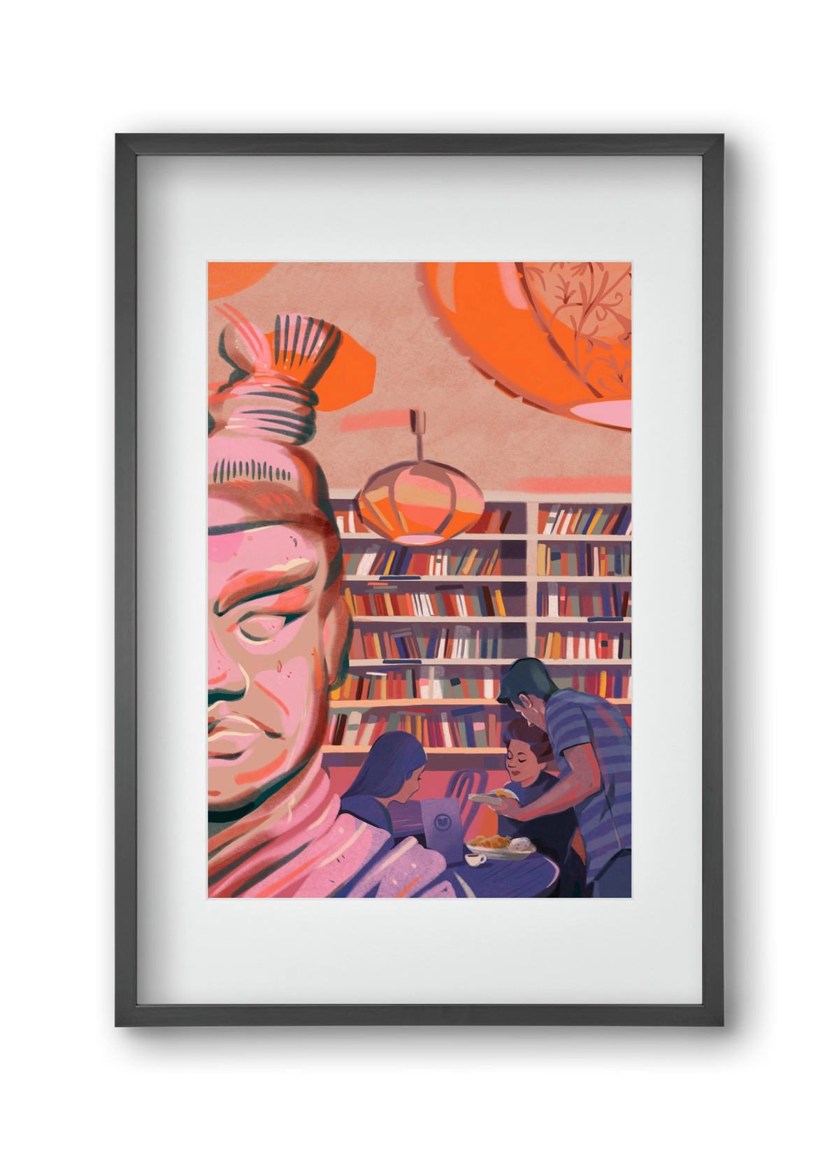 Kelet, 30x45 cm (20x30 cm), Fekete keret, paszpartuval